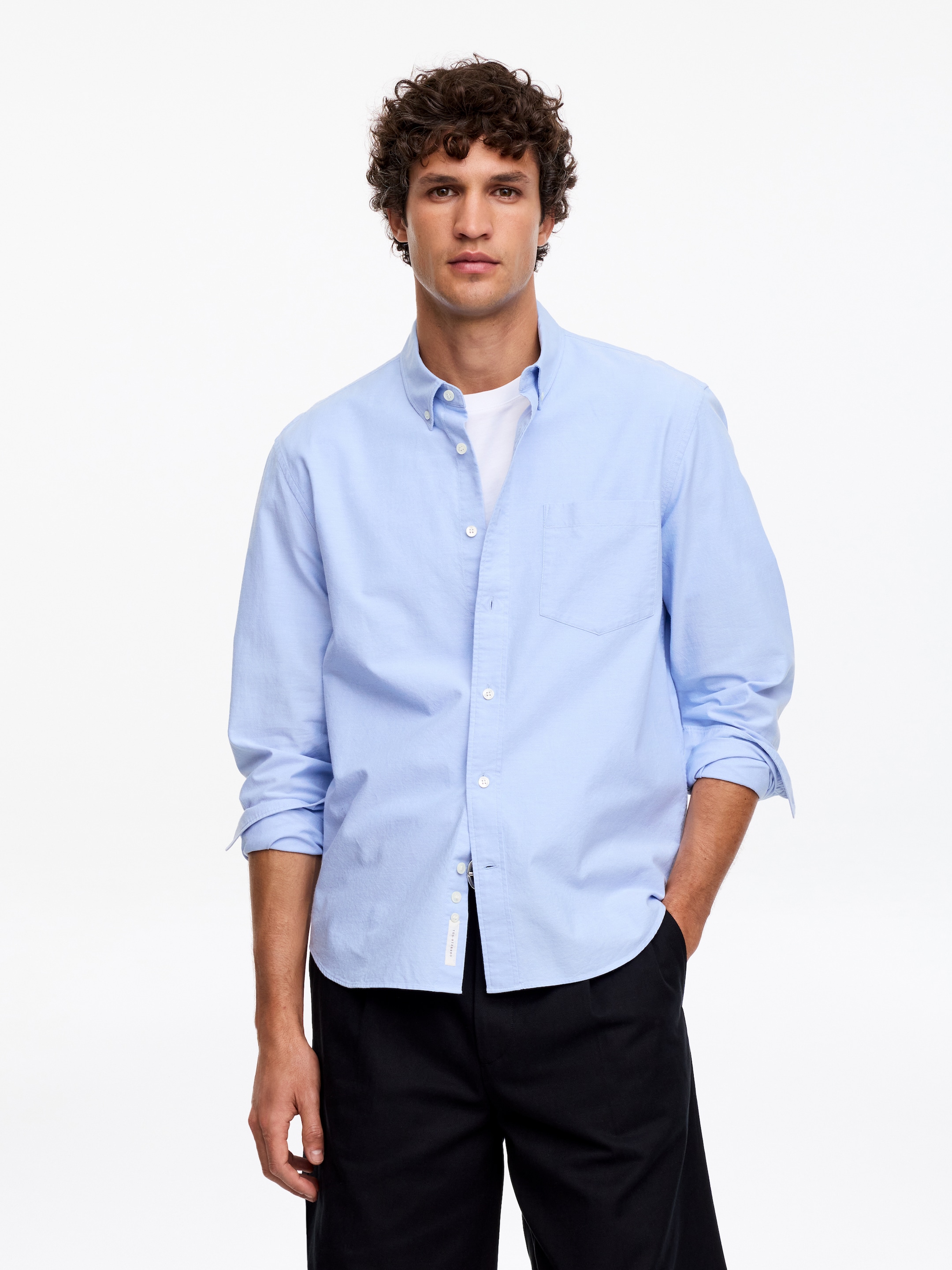 Regular Oxford Shirt-#bac6e9-11533
