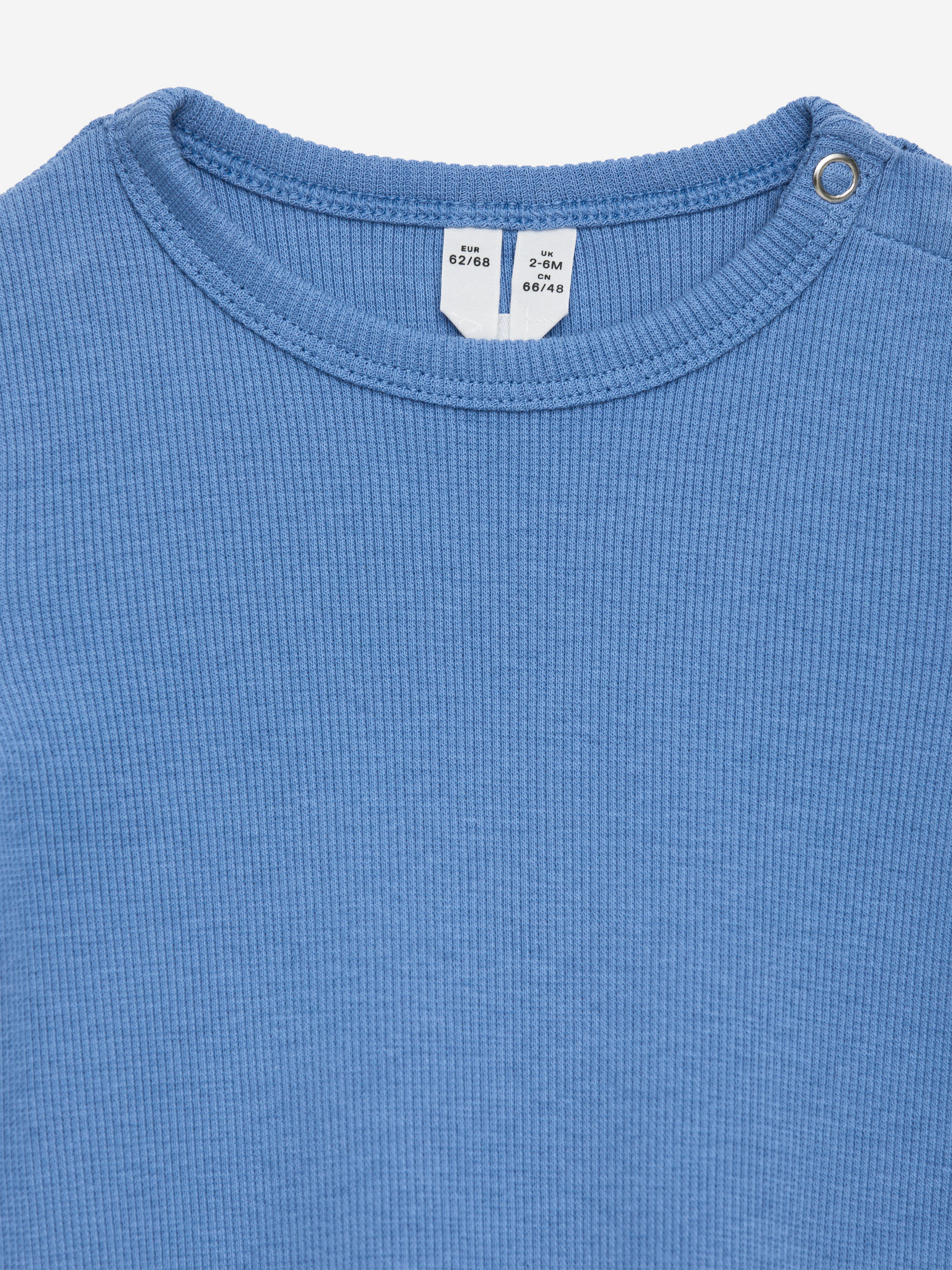 Gerippter Langarmbody - Mittelblau - Kinder - StillMedia/DescriptiveDetail - 1