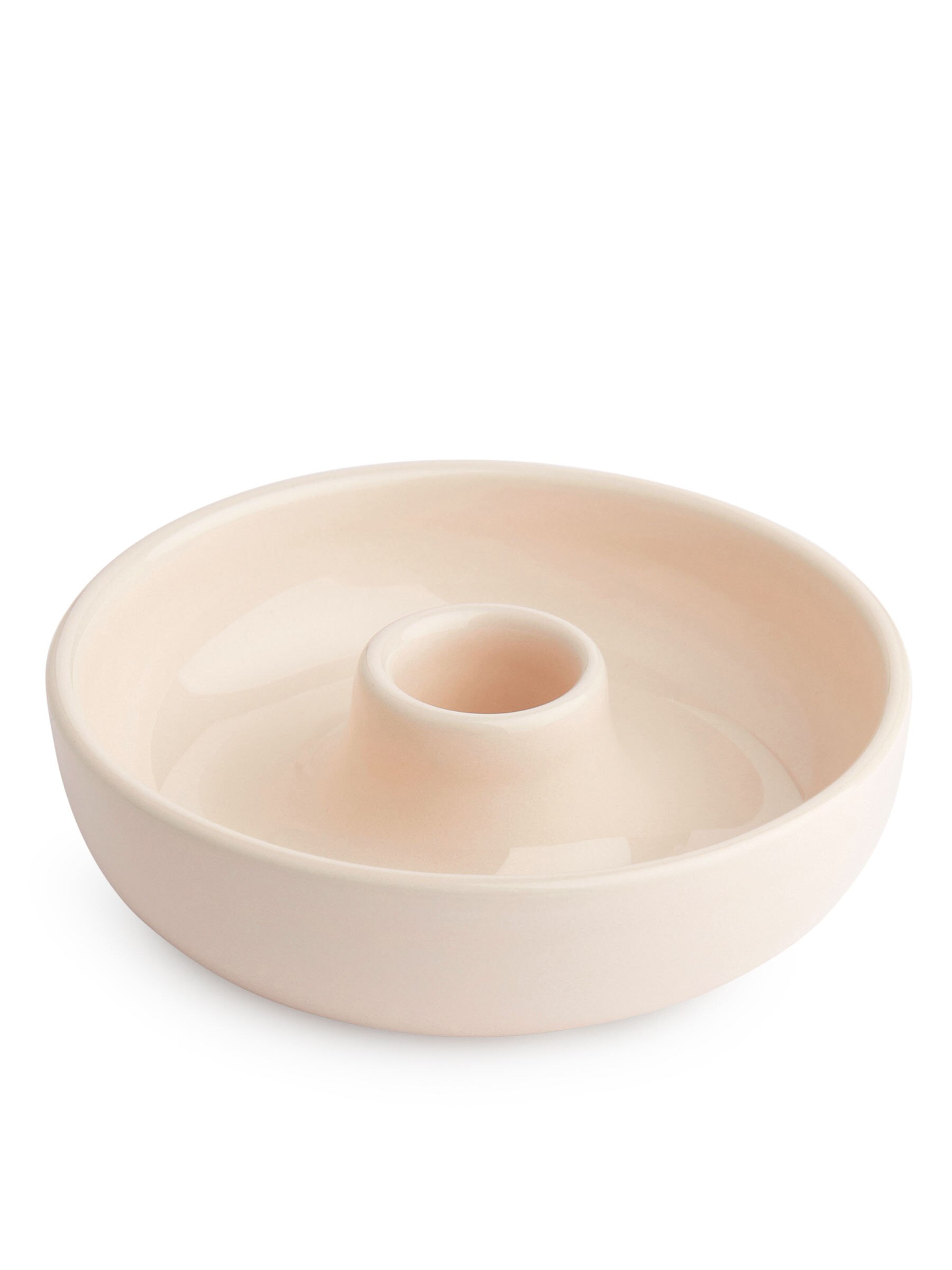 Kerzenhalter aus Steingut, 10,5 cm - Beige - Haushaltswaren - StillMedia/DescriptiveStillLife - 2