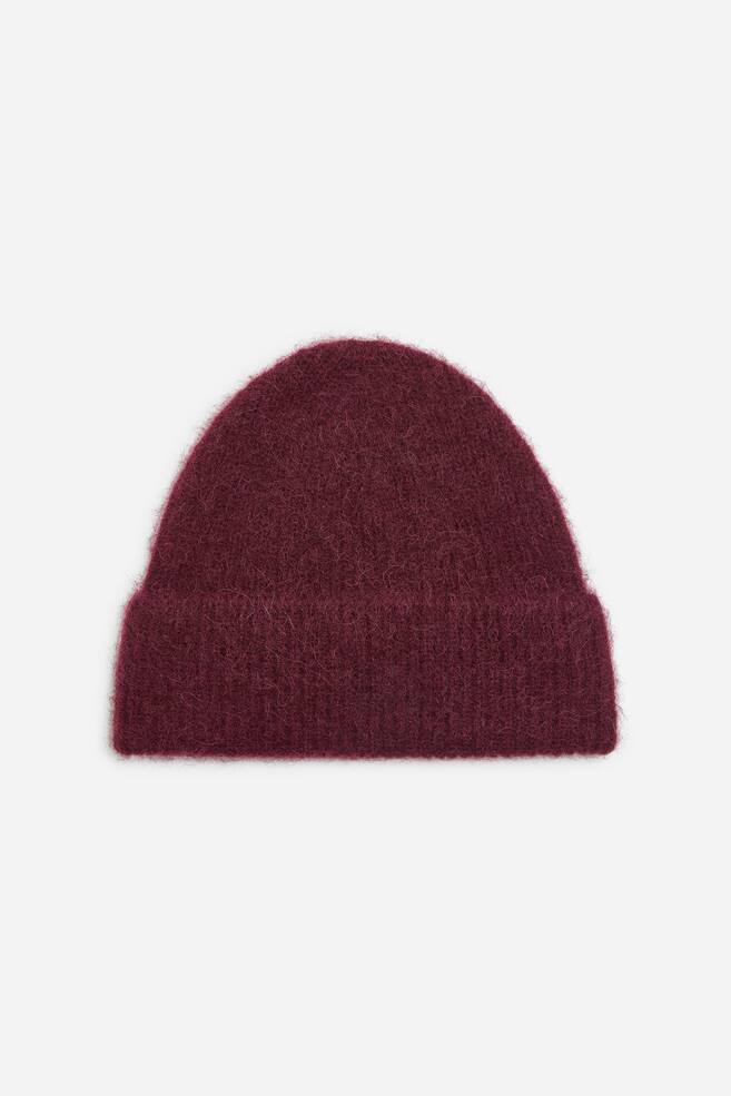 Alpaca-Blend Beanie - Dark red/Dusty grey/Red/Blue/Black - 1