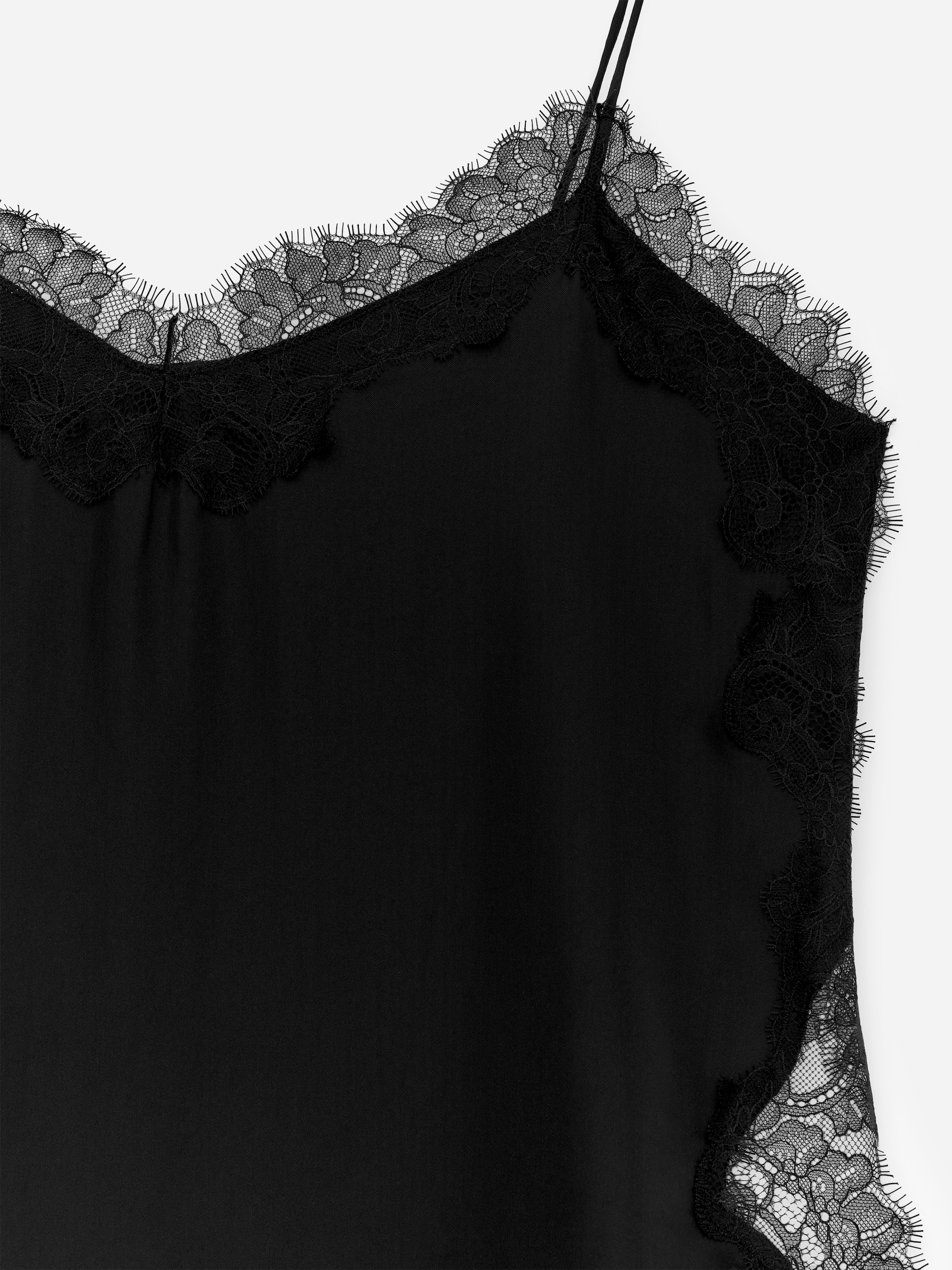 Lace-Detail Strap Top - Black - Regular fit - Women - StillMedia/DescriptiveDetail - 2