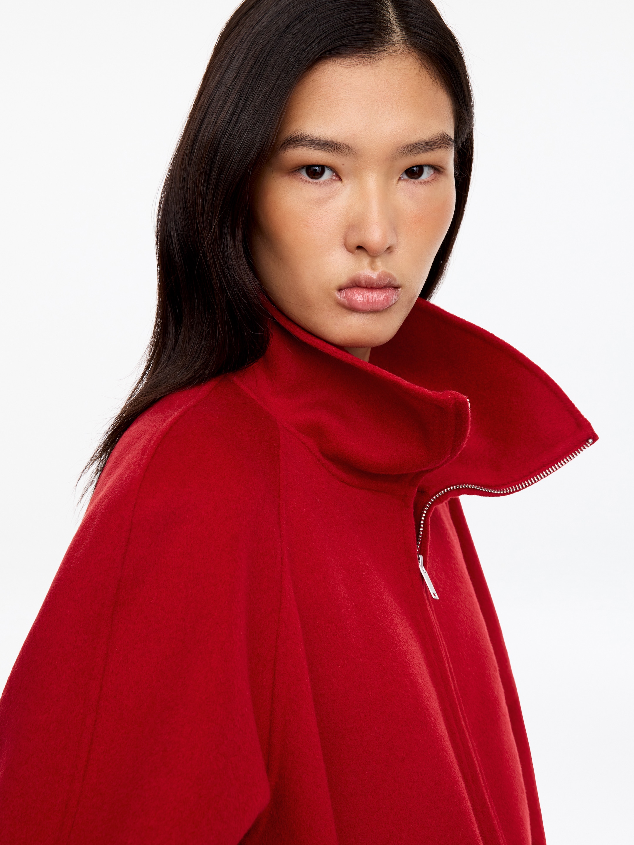 Doubleface-Jacke aus Wollmischung - Rot - Relaxed Fit - women - StillMedia/Lookbook - 2