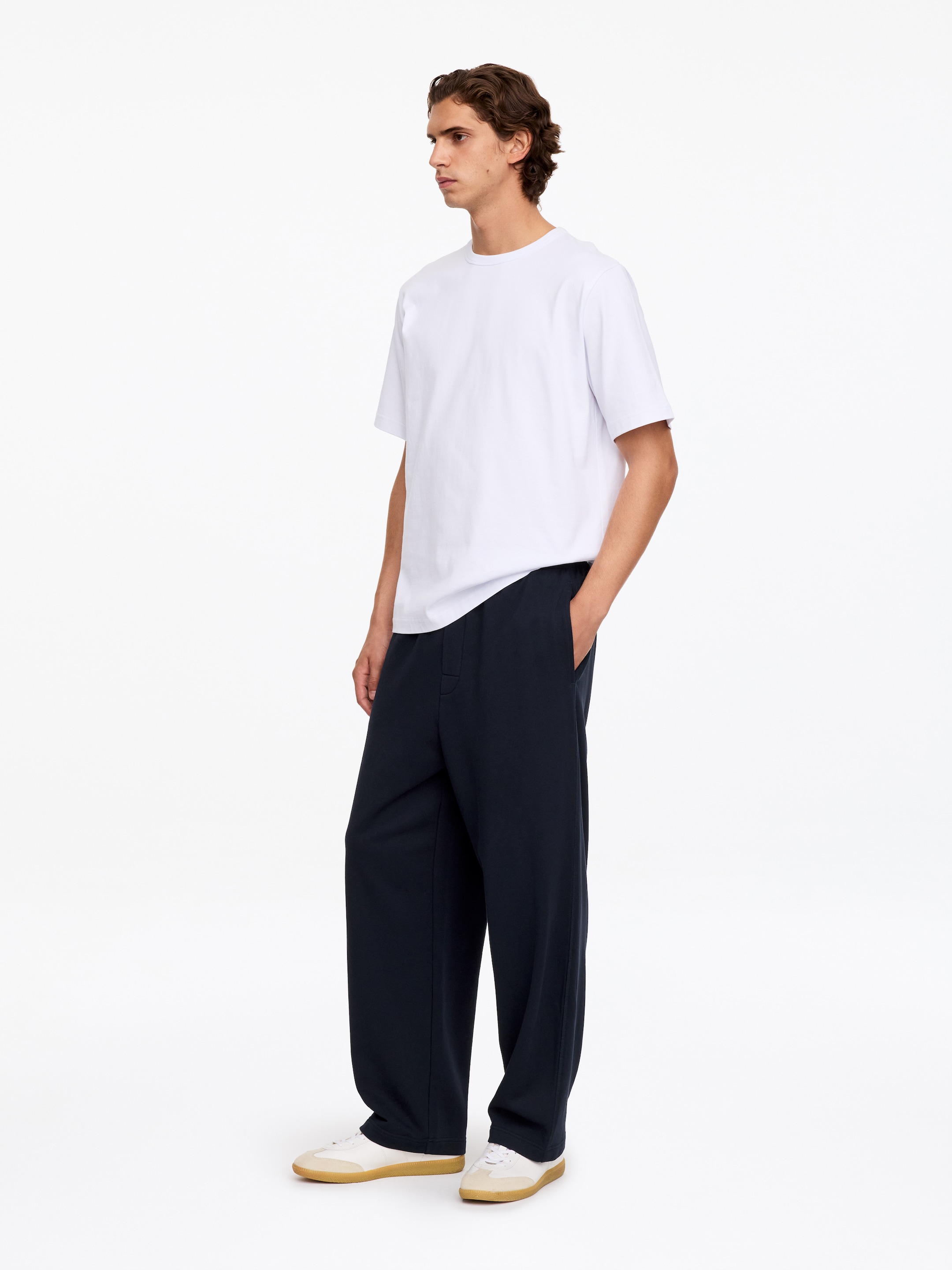 Pantaloni per il tempo libero in jersey - Blu navy scuro - Relaxed fit - men - StillMedia/Lookbook - 2
