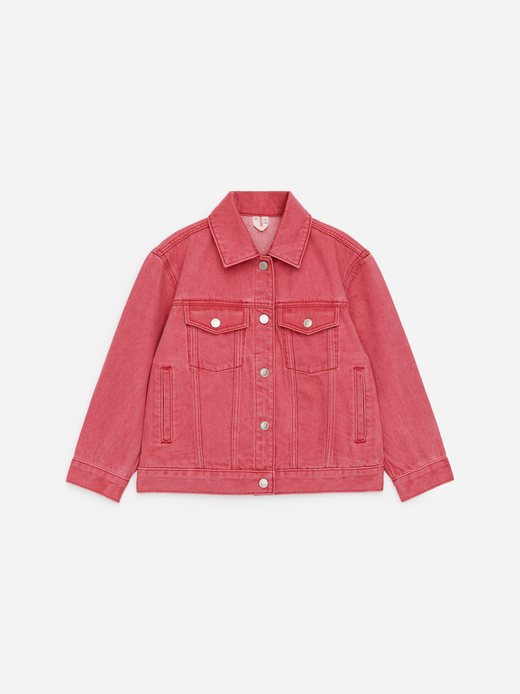 Denim Jacket - Red - Loose fit - Children - StillMedia/DescriptiveStillLife - 3