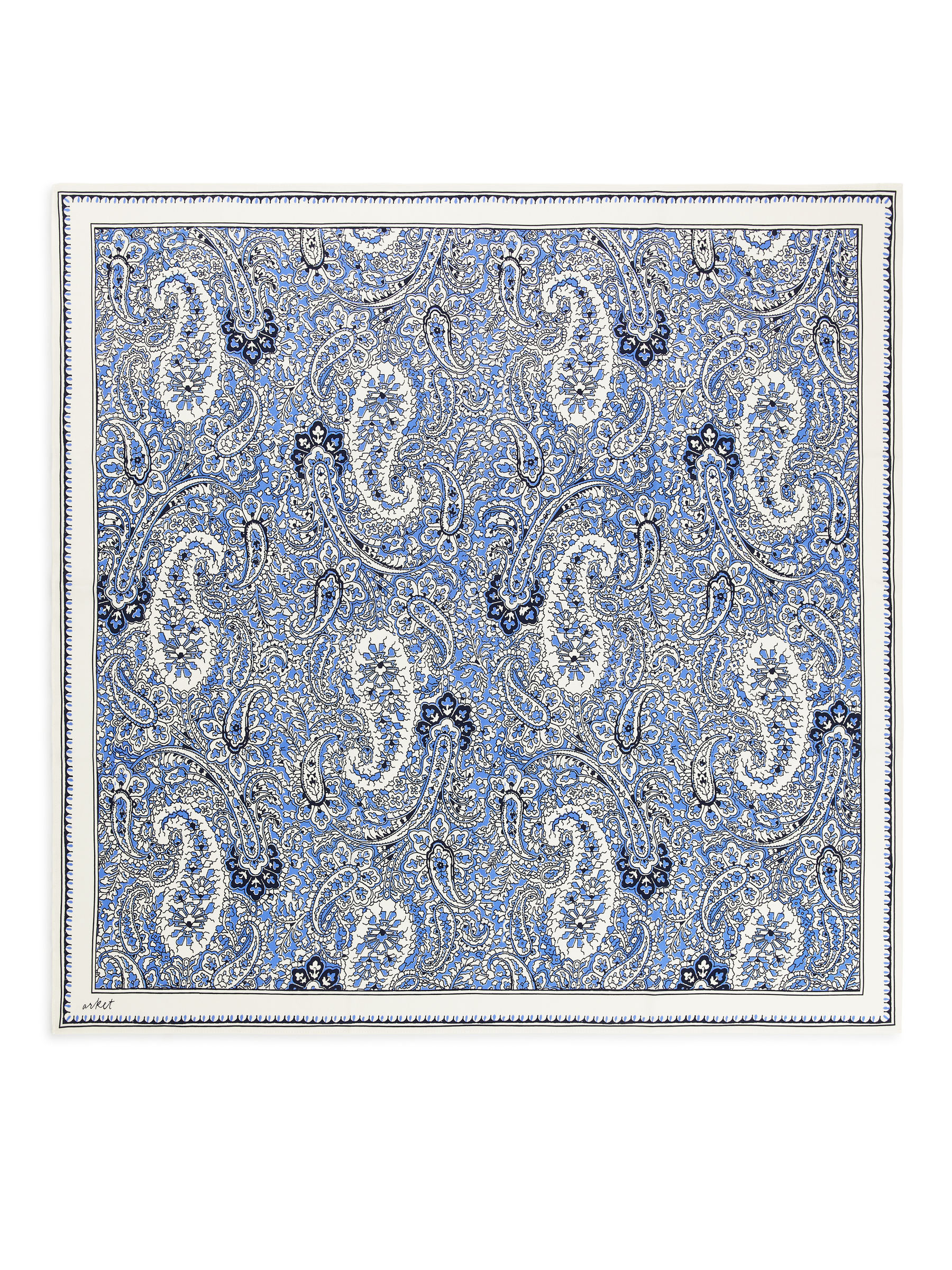 Bedrucktes Seidentuch - Blau/Cremeweiß - Damen - StillMedia/DescriptiveStillLife - 2