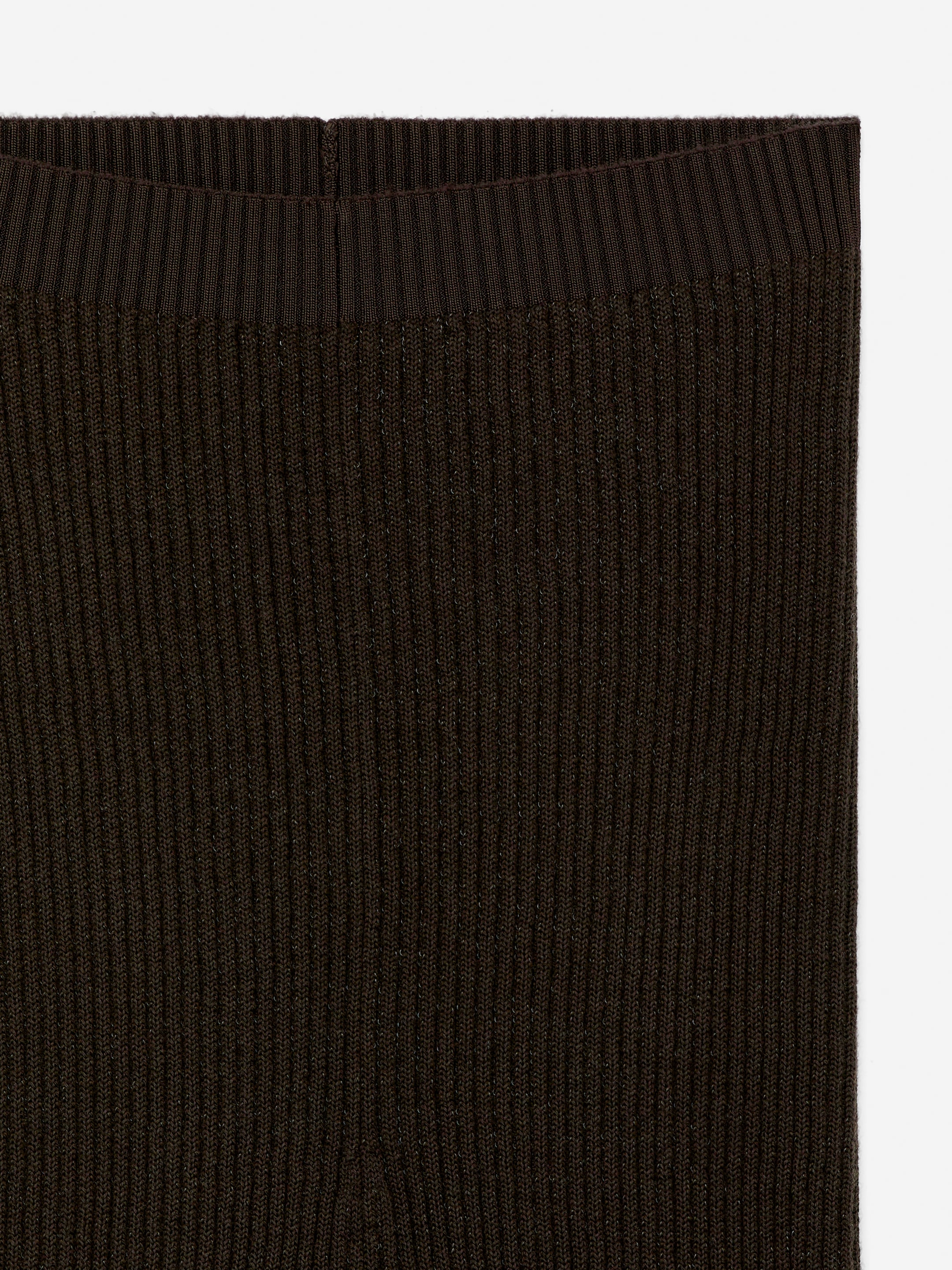 Leggings en maille côtelée - Marron foncé - Slim fit - Femme - StillMedia/DescriptiveDetail - 1