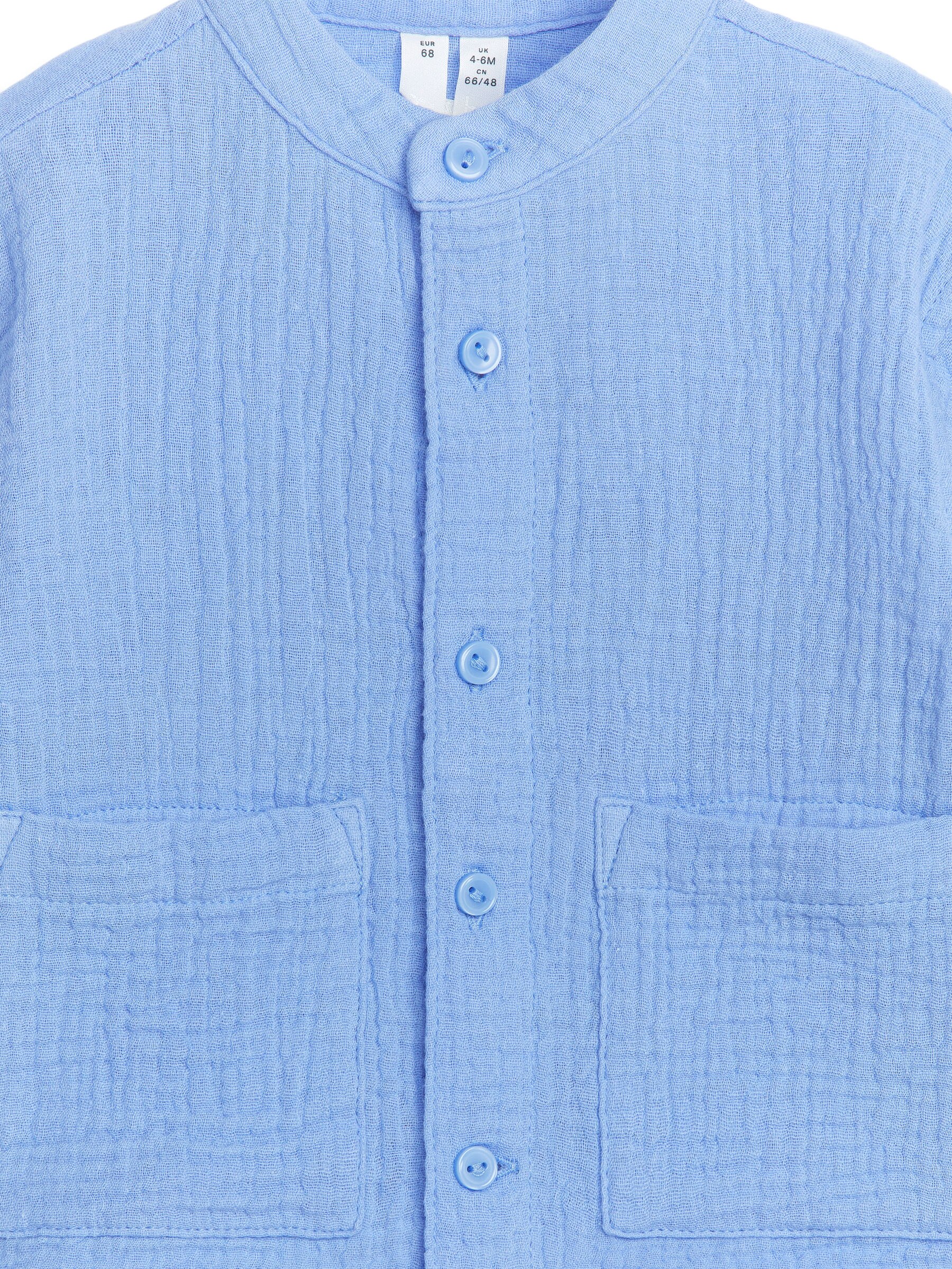 Baumwoll-Musselin-Hemd - Hellblau - Regular Fit - Kinder - StillMedia/DescriptiveDetail - 1