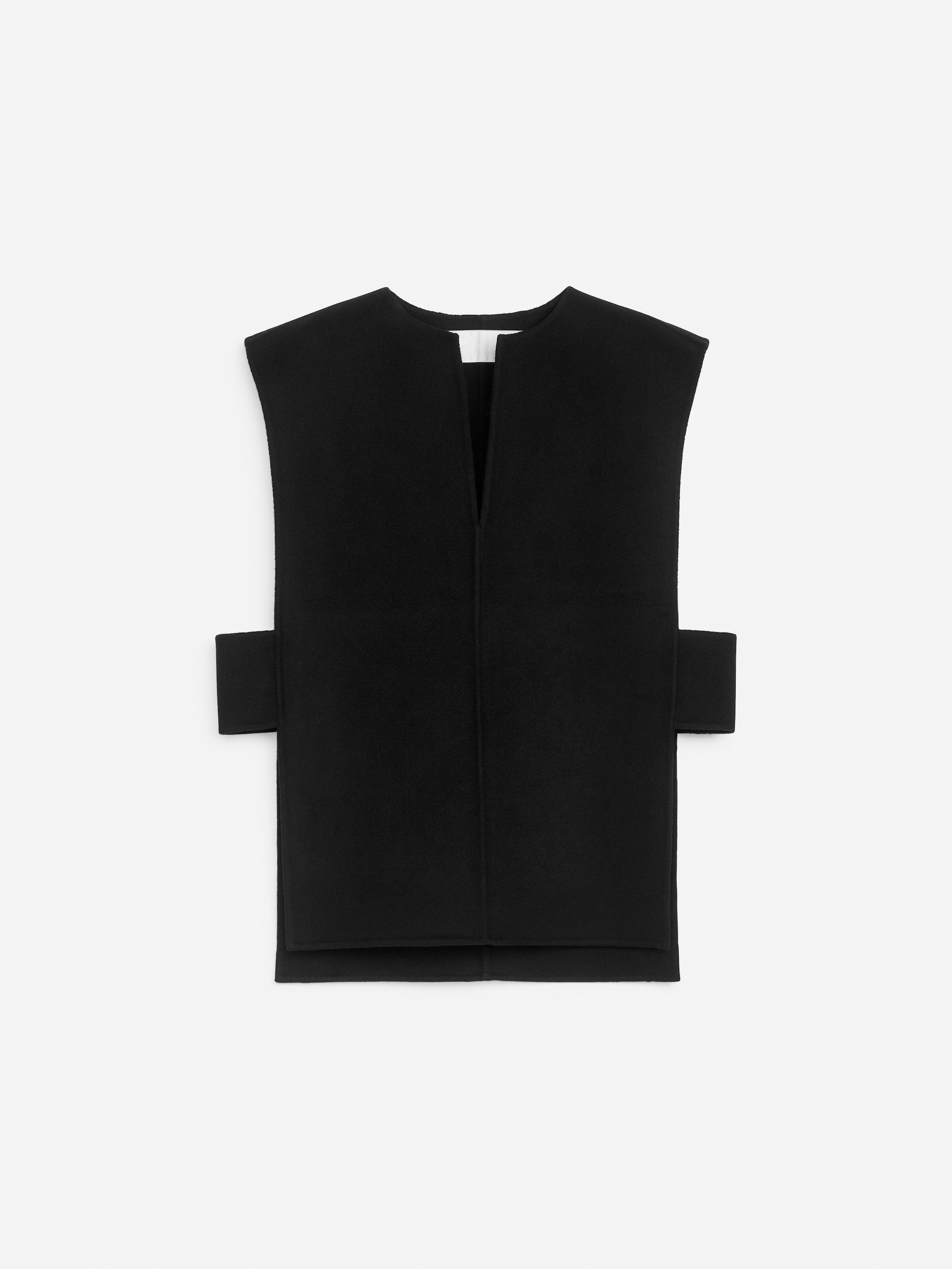 Wool-Blend Doublé Vest - Black - Regular fit - Women - StillMedia/DescriptiveStillLife - 1