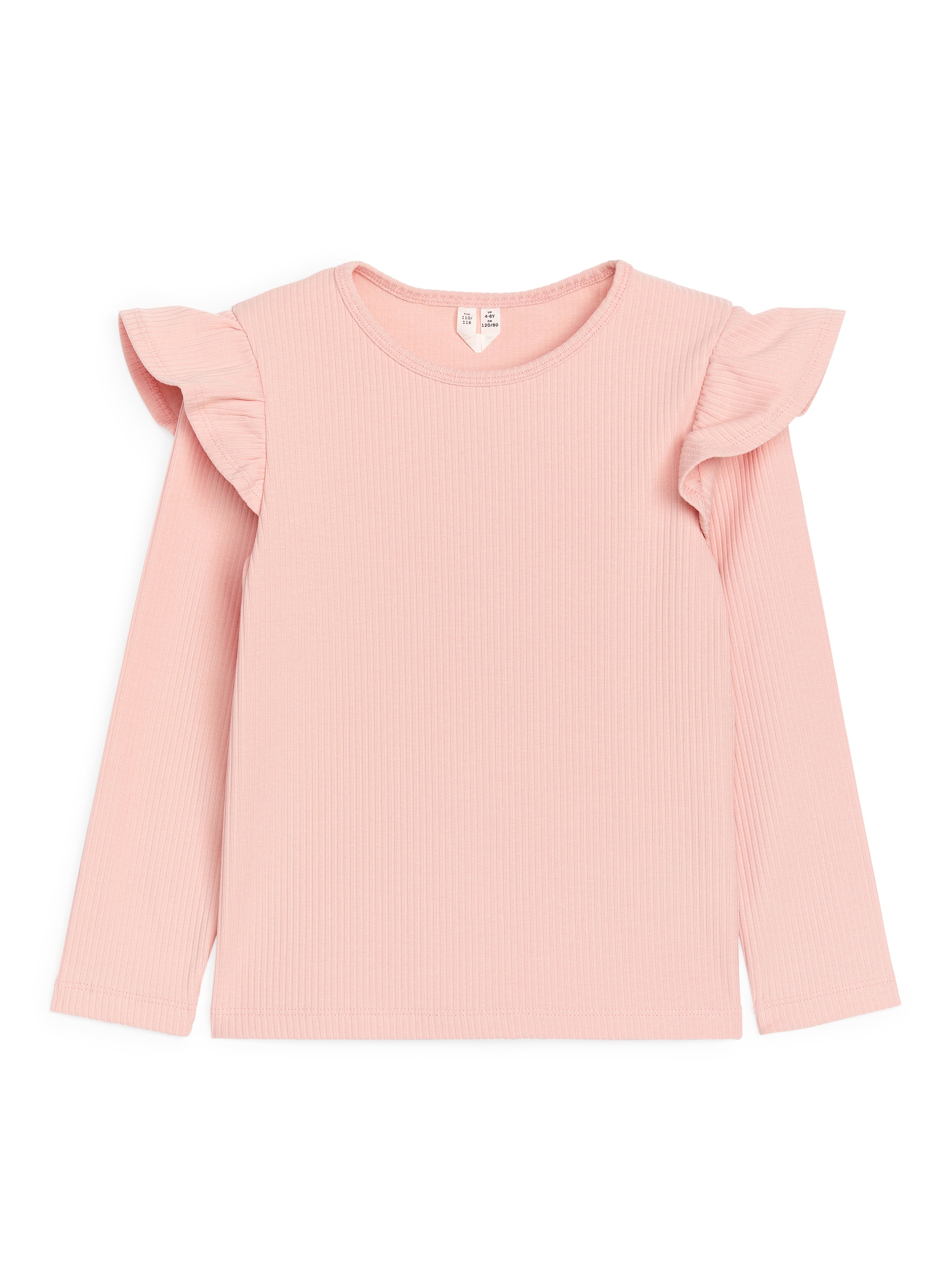 Trikåtopp med volang - Rosa - Slim fit - Children - StillMedia/DescriptiveStillLife - 2