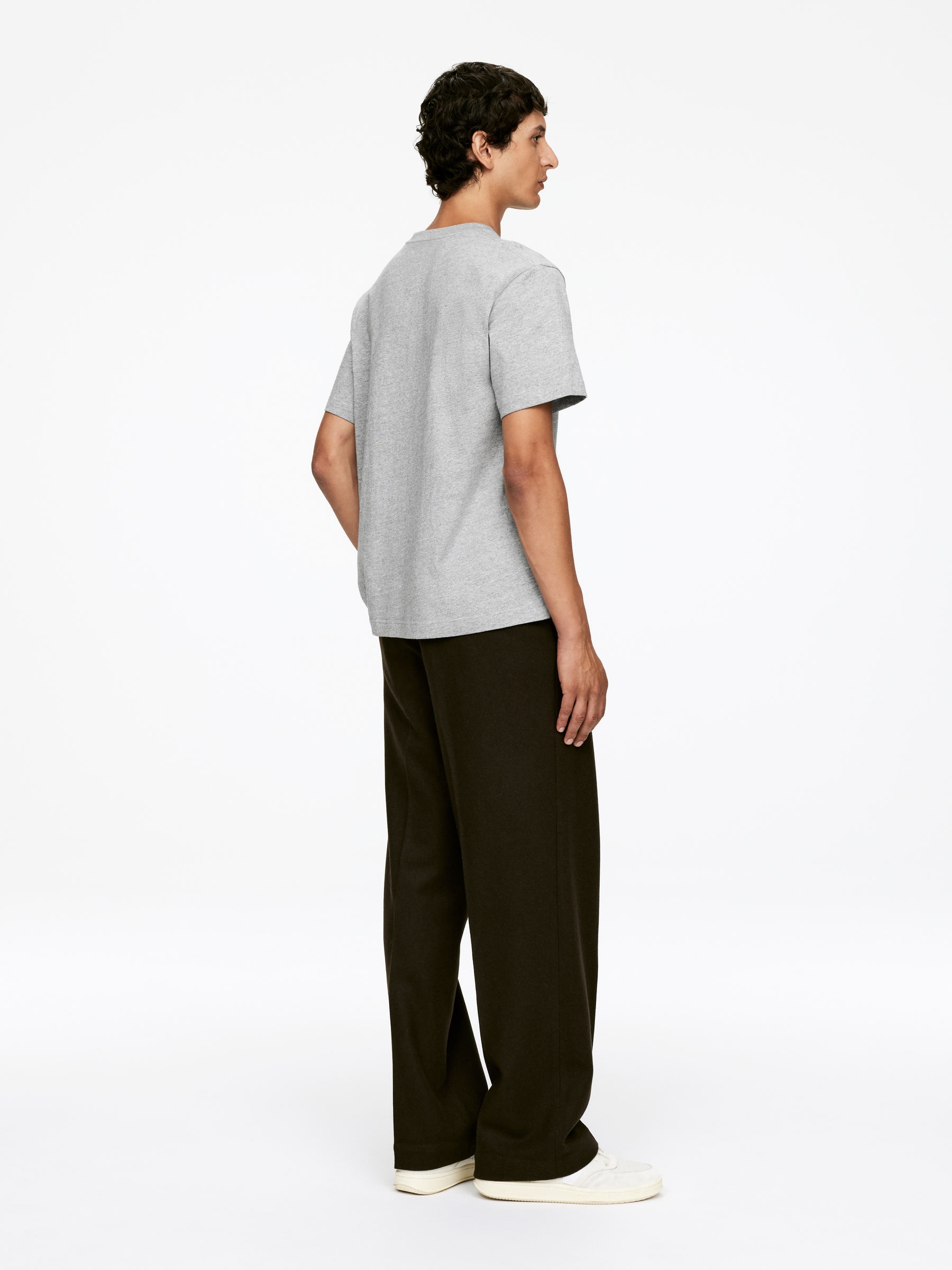 220 GSM Relaxed T-Shirt - Light Grey Melange - Regular fit - Men - StillMedia/Lookbook - 48