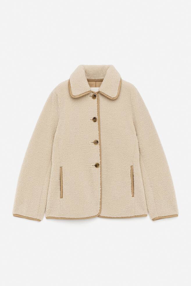 Pile Jacket - Beige/Black - 1