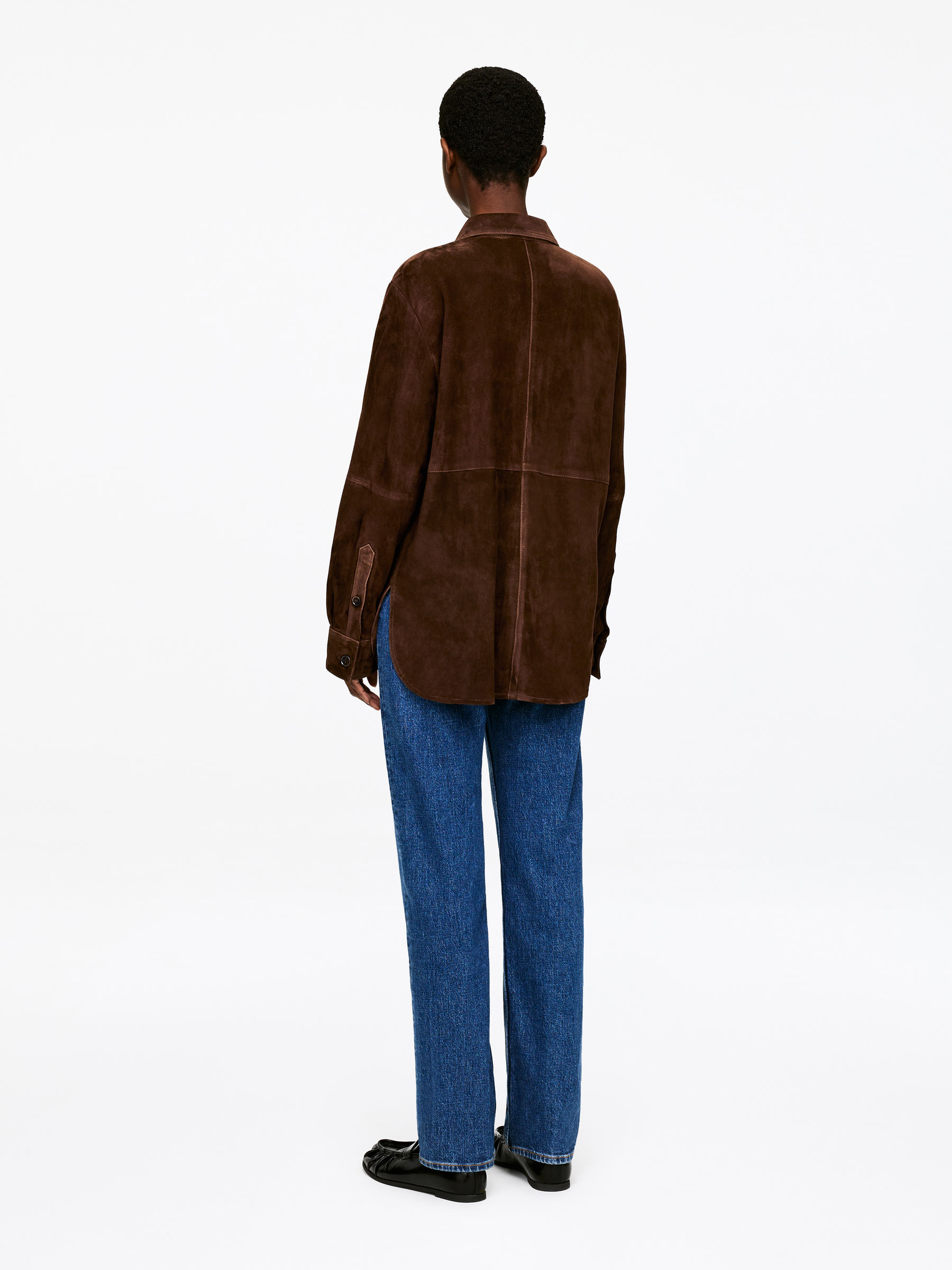 Suede Shirt - Brown - Regular fit - Women - StillMedia/Lookbook - 4