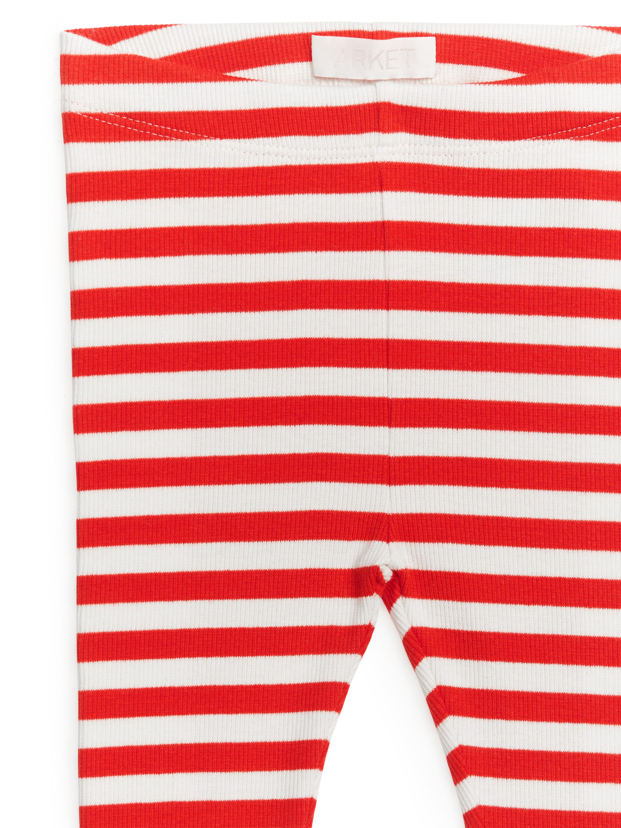 Legginsy w prążki - Biały/Czerwony - Wąski fason - Children - StillMedia/DescriptiveDetail - 4