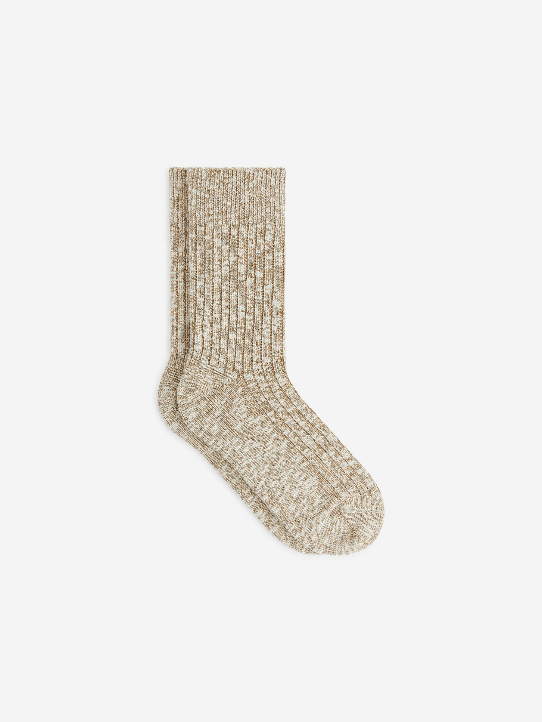 Chaussettes en maille épaisse - Beige chiné - Femme - StillMedia/DescriptiveStillLife - 3