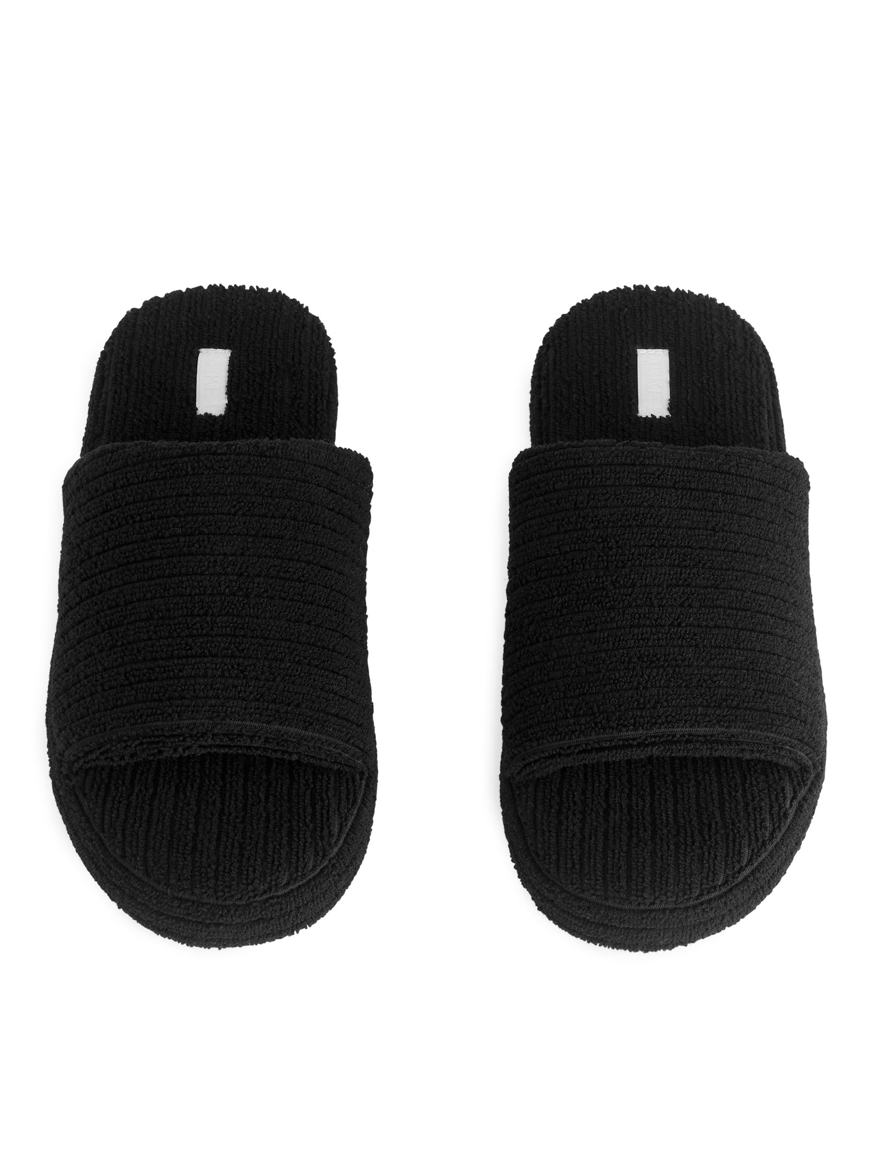 Badelatschen aus Frottee - Schwarz - Damen - StillMedia/DescriptiveStillLife - 2