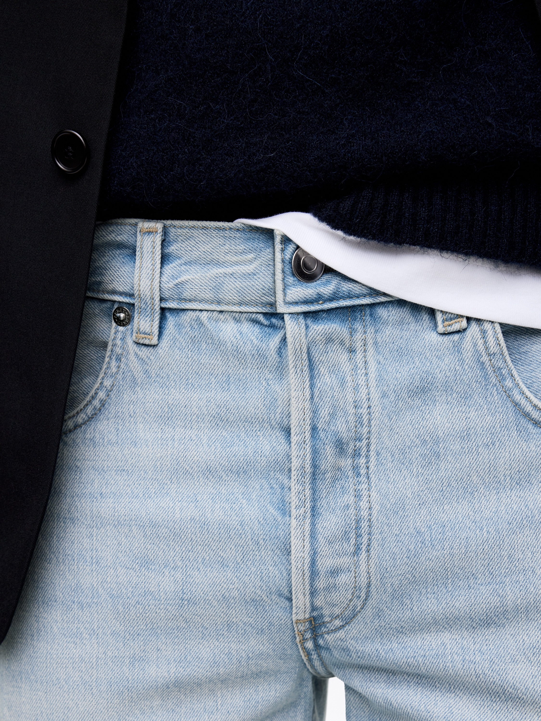 Calças de ganga de corte reto PARK - Azul claro/Cinzento/Azul escuro/Preto/Azul escuro/Dark Grey