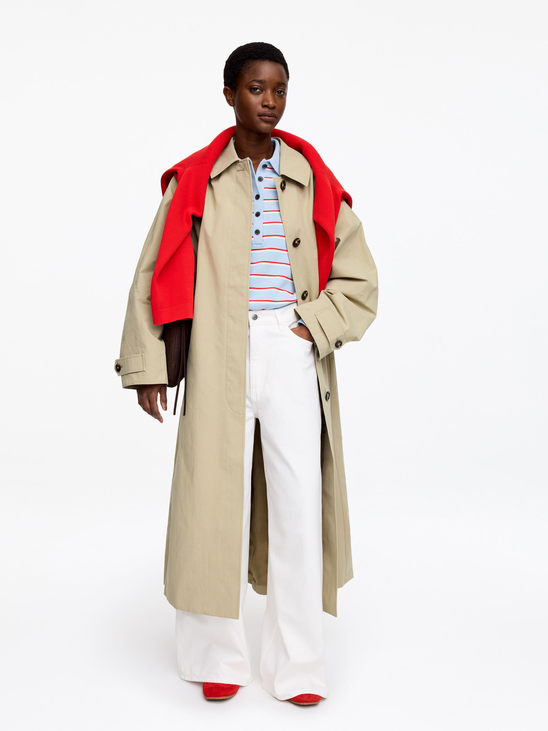 Car Coat - Beige - Oversized - Women - StillMedia/Lookbook - 6