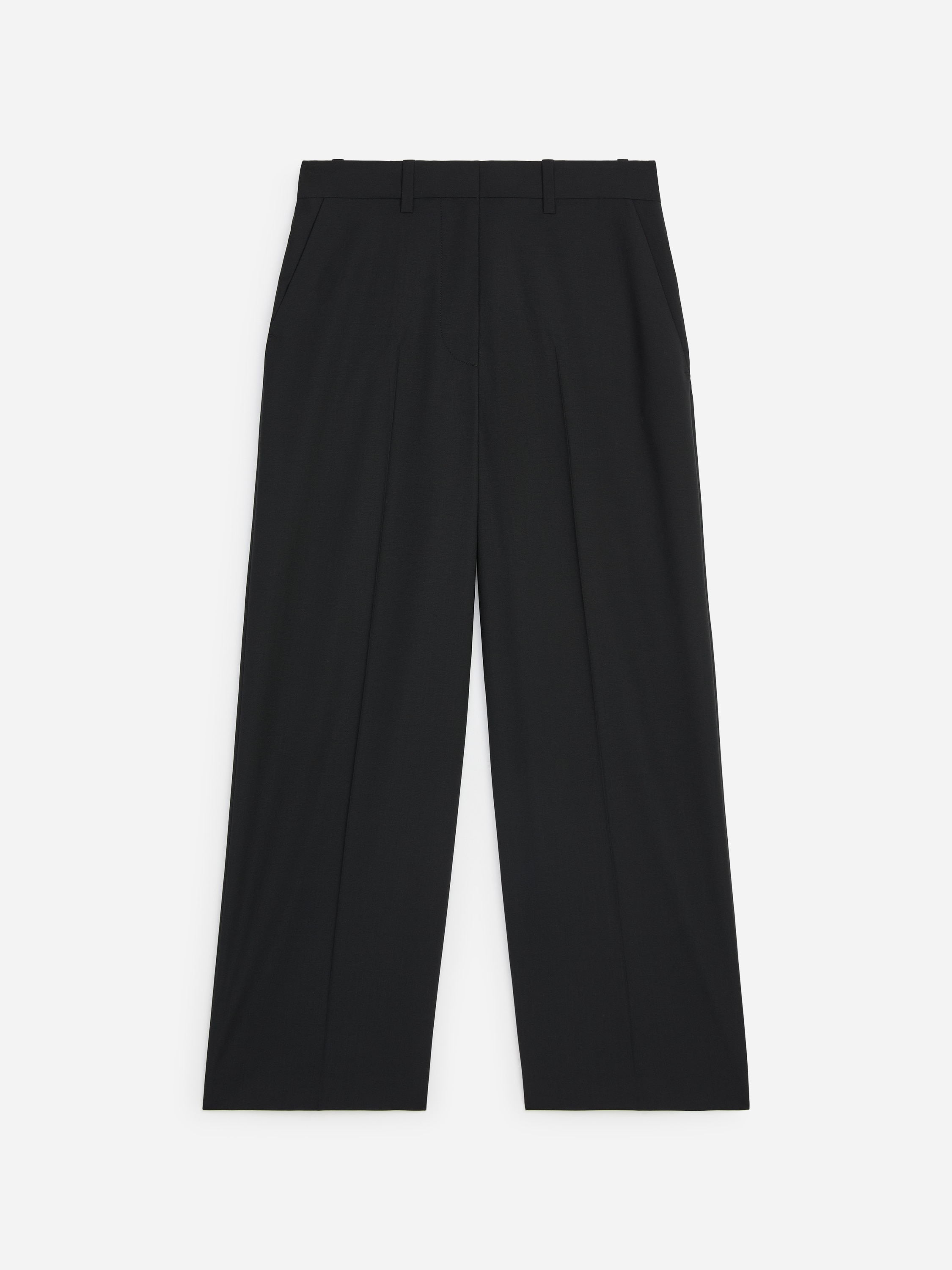 Pantaloni sartoriali dalla vestibilità rilassata - Nero