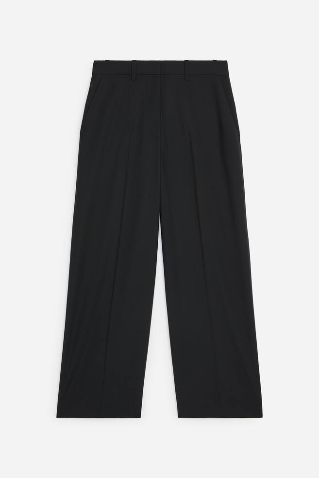 Relaxed Tailored Trousers - Black - 1