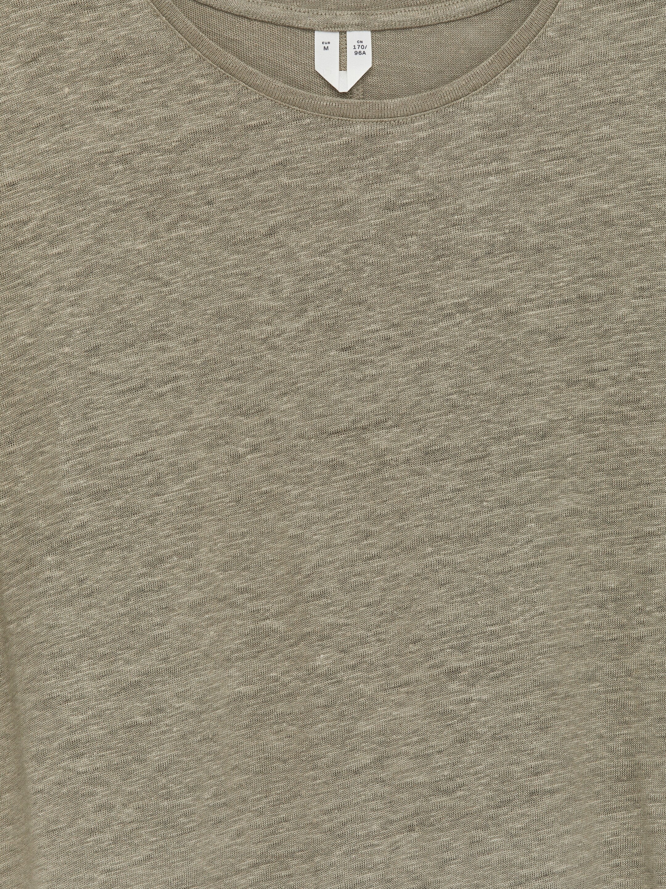 Agrandir l'image: T-shirt en jersey de lin - Vert kaki - FEMME | H&M BE 2