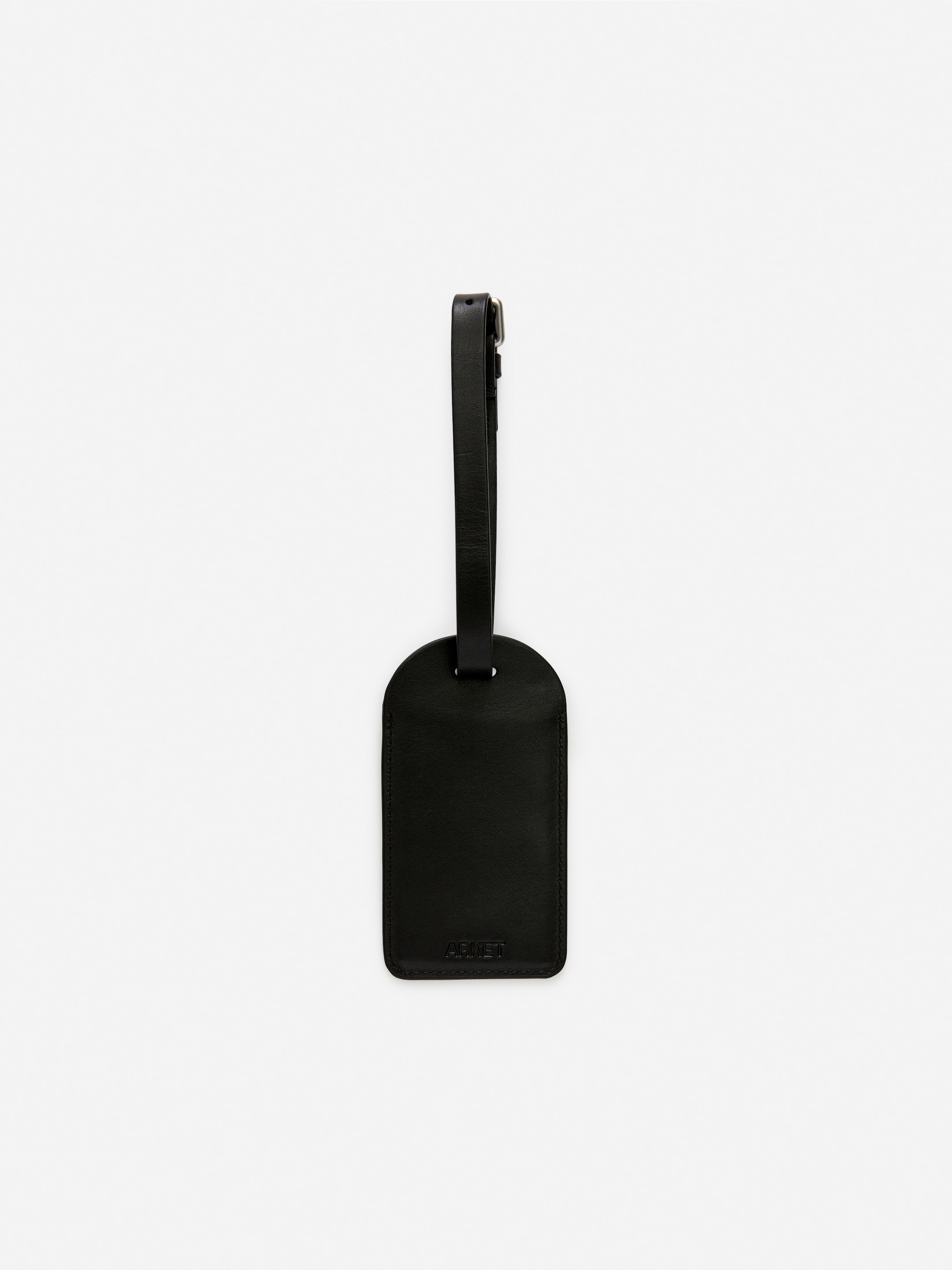 View larger image: Leather Luggage Tag - Black - Men | H&M GB 1