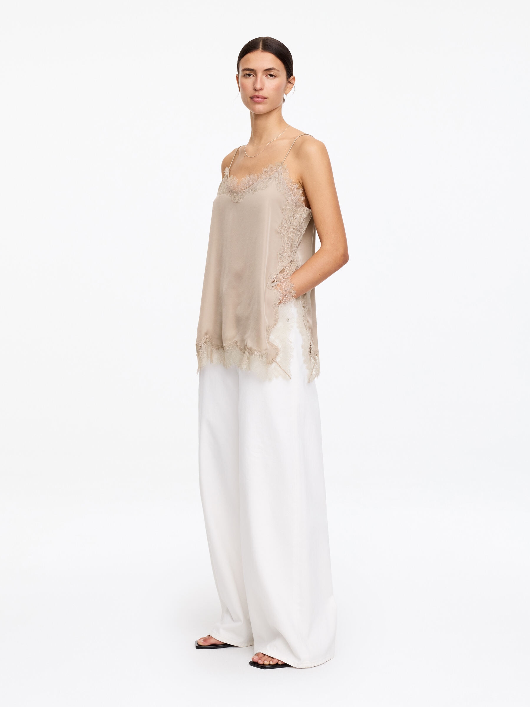 Lace-Detail Strap Top - Mole - Regular fit - Women - StillMedia/Lookbook - 3