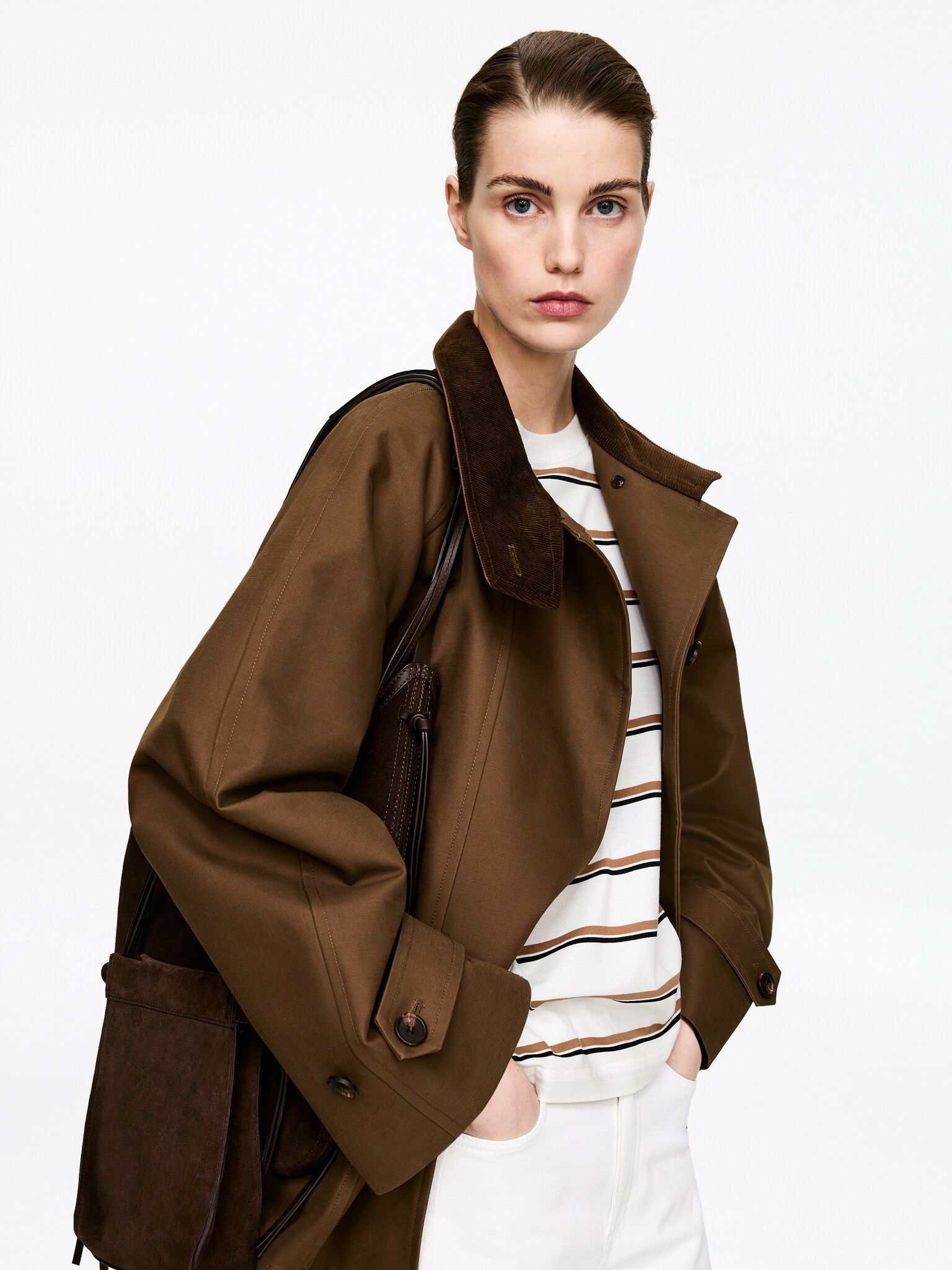 Oversized T-shirt met lange mouwen - Wit/veelkleurig/Turkoois/Zwart/Wit - 6