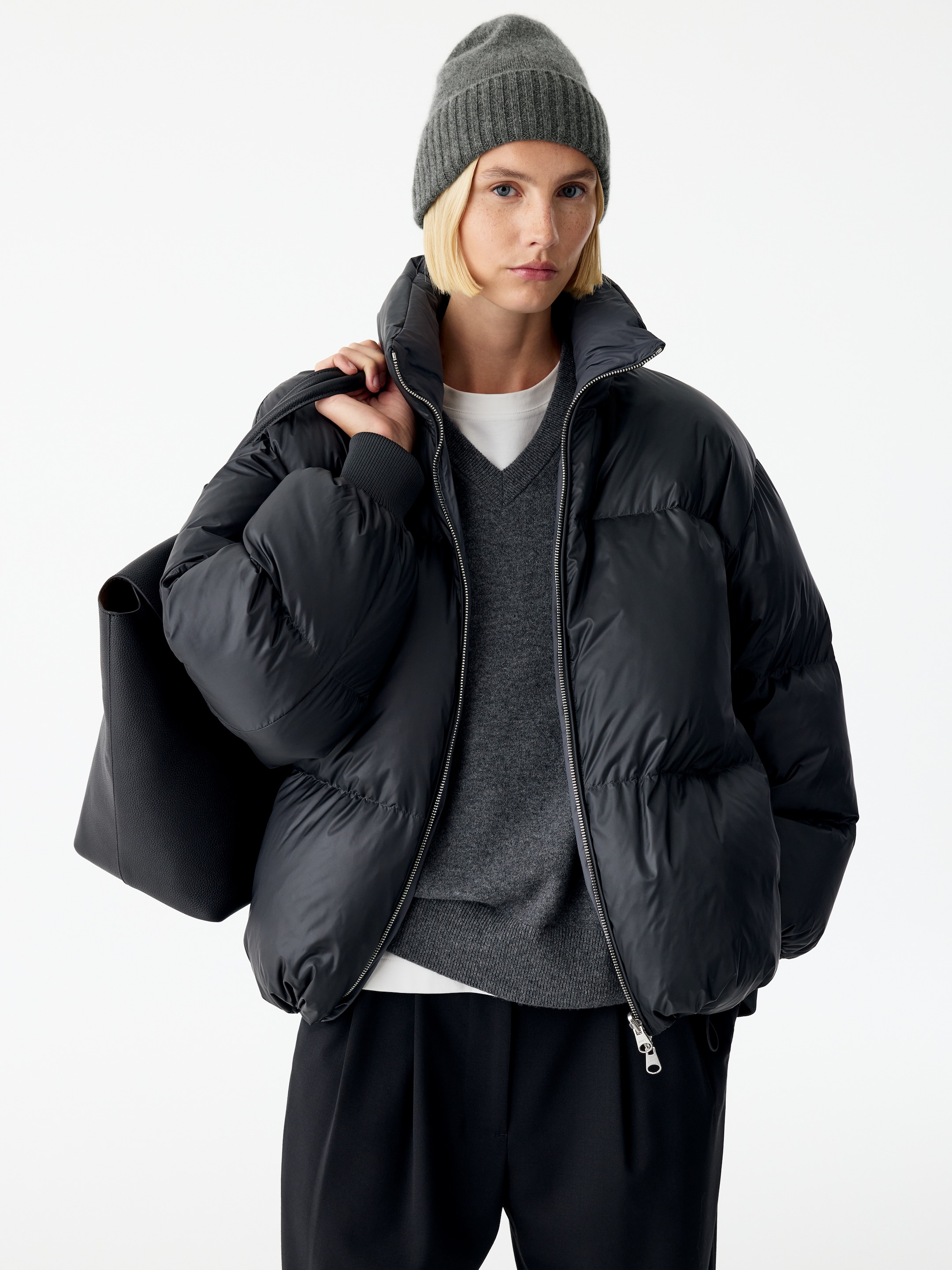 Cashmere beanie - Grey - women - StillMedia/Lookbook - 2
