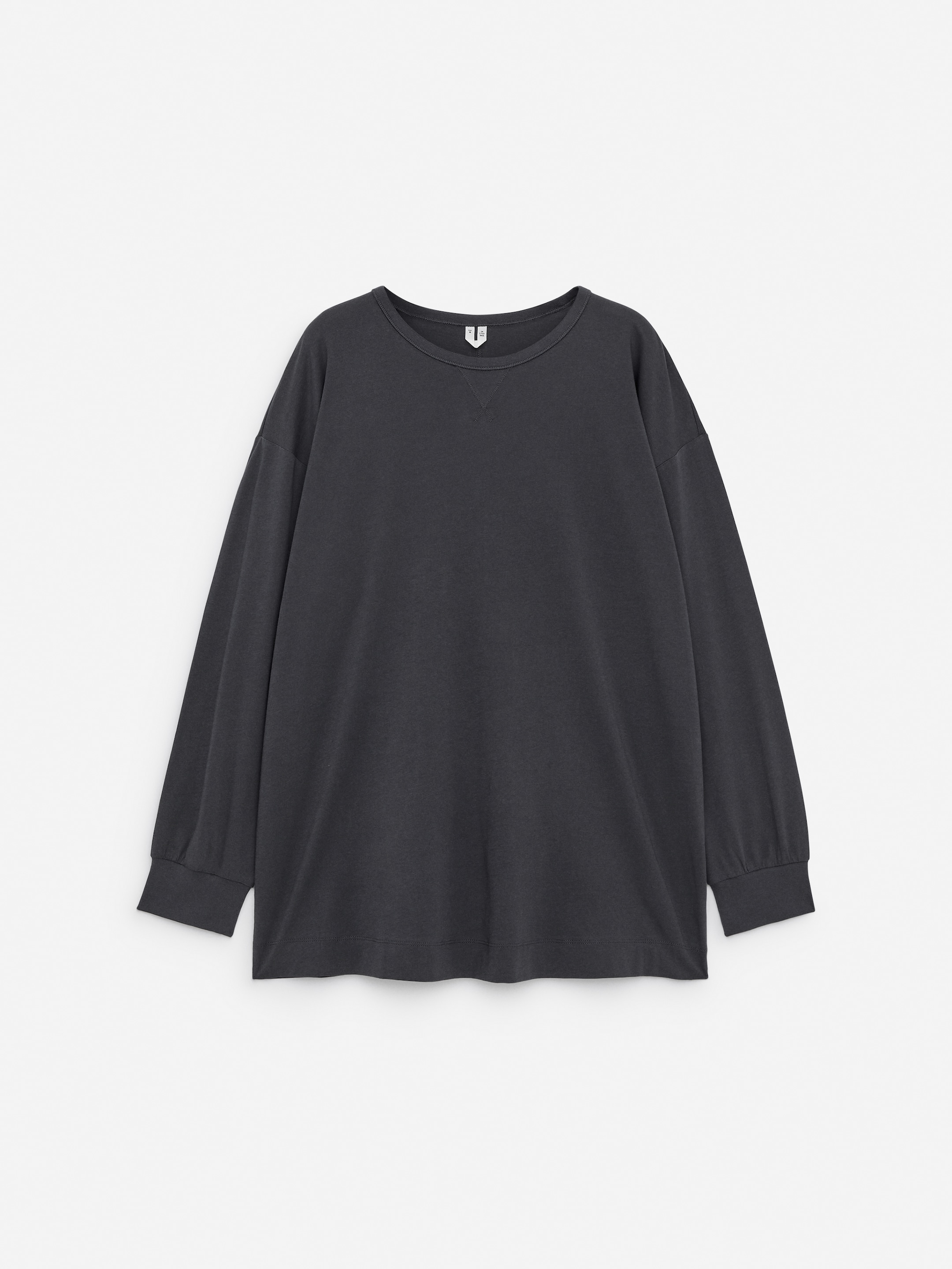 Långärmad t-shirt-#41444A-16244