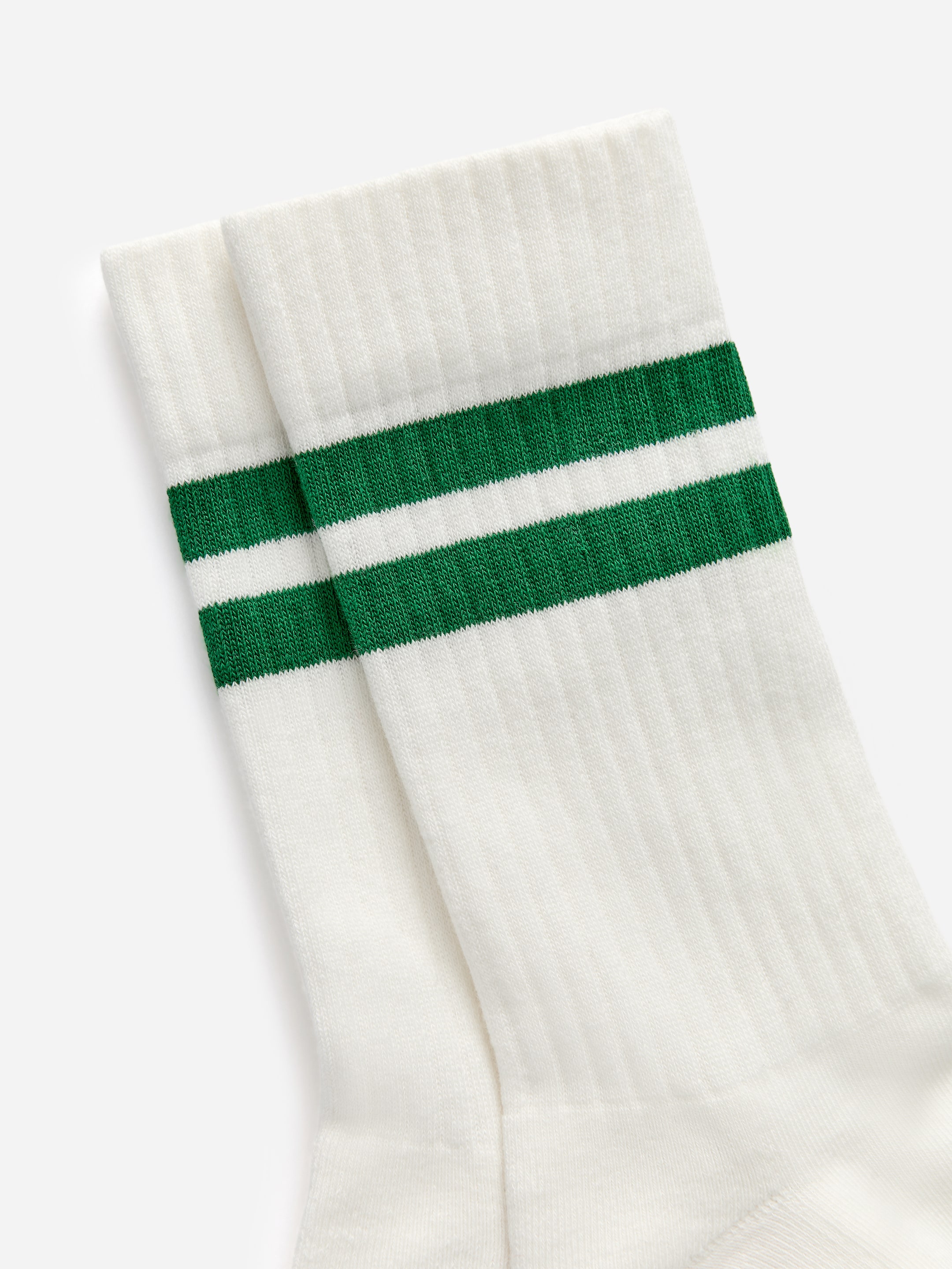 Sporty Cotton Socks - Green/Off White - Men - StillMedia/DescriptiveDetail - 2