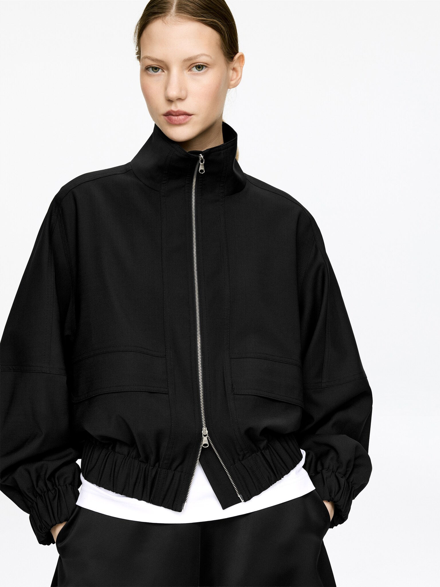 Sportliche Jacke - Schwarz - 3