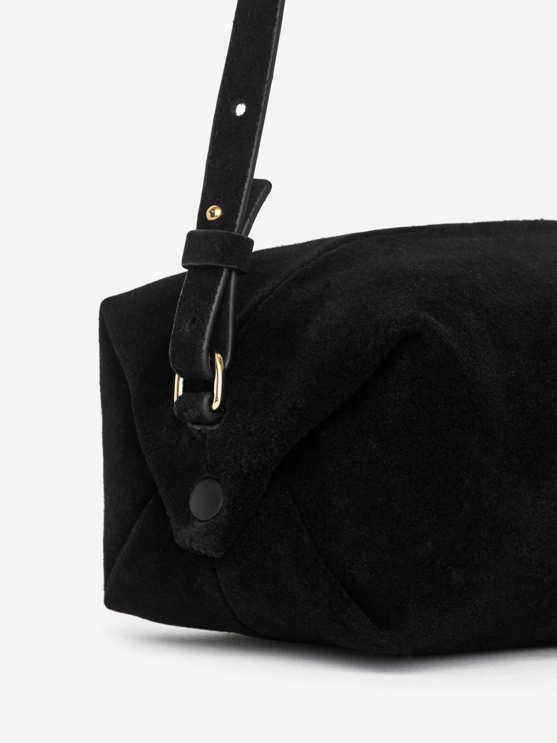 Suede Crossbody Bag - Black - Women - StillMedia/DescriptiveDetail - 1