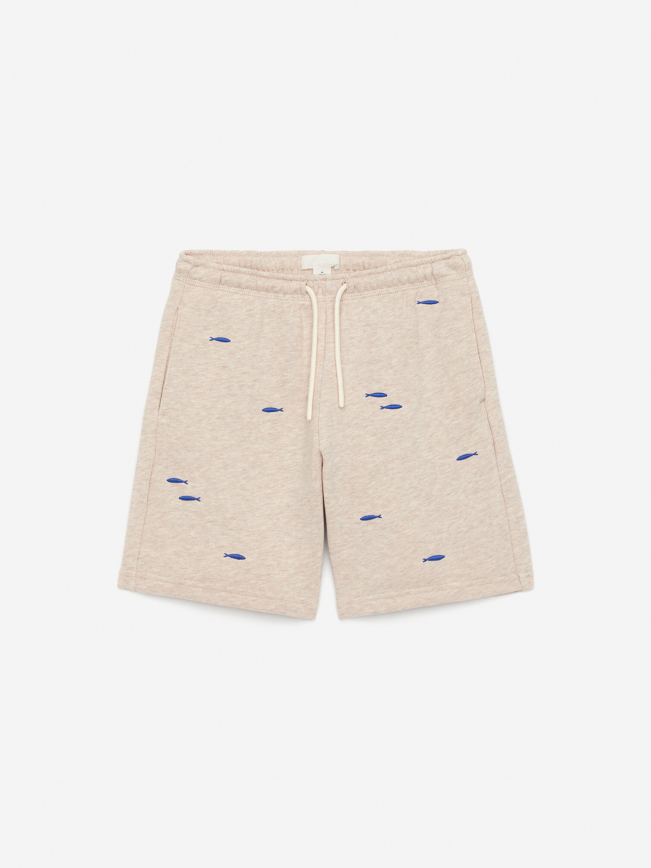 Sweatshorts mit Stickerei - Haferbraun meliert/Fische - Relaxed Fit - Kinder - StillMedia/DescriptiveStillLife - 2