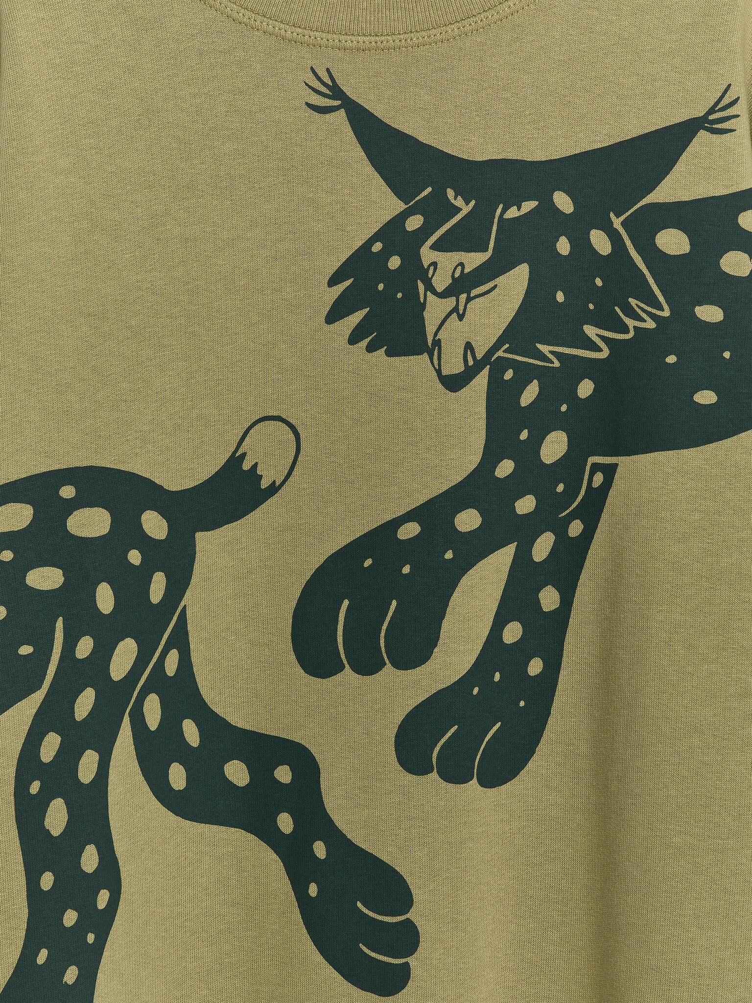 Relaxed sweatshirt - Khaki Green/Lynx/Kék/párducmintás/Burgundi/Farkasok/Szürke/Párduc/Fekete - 3