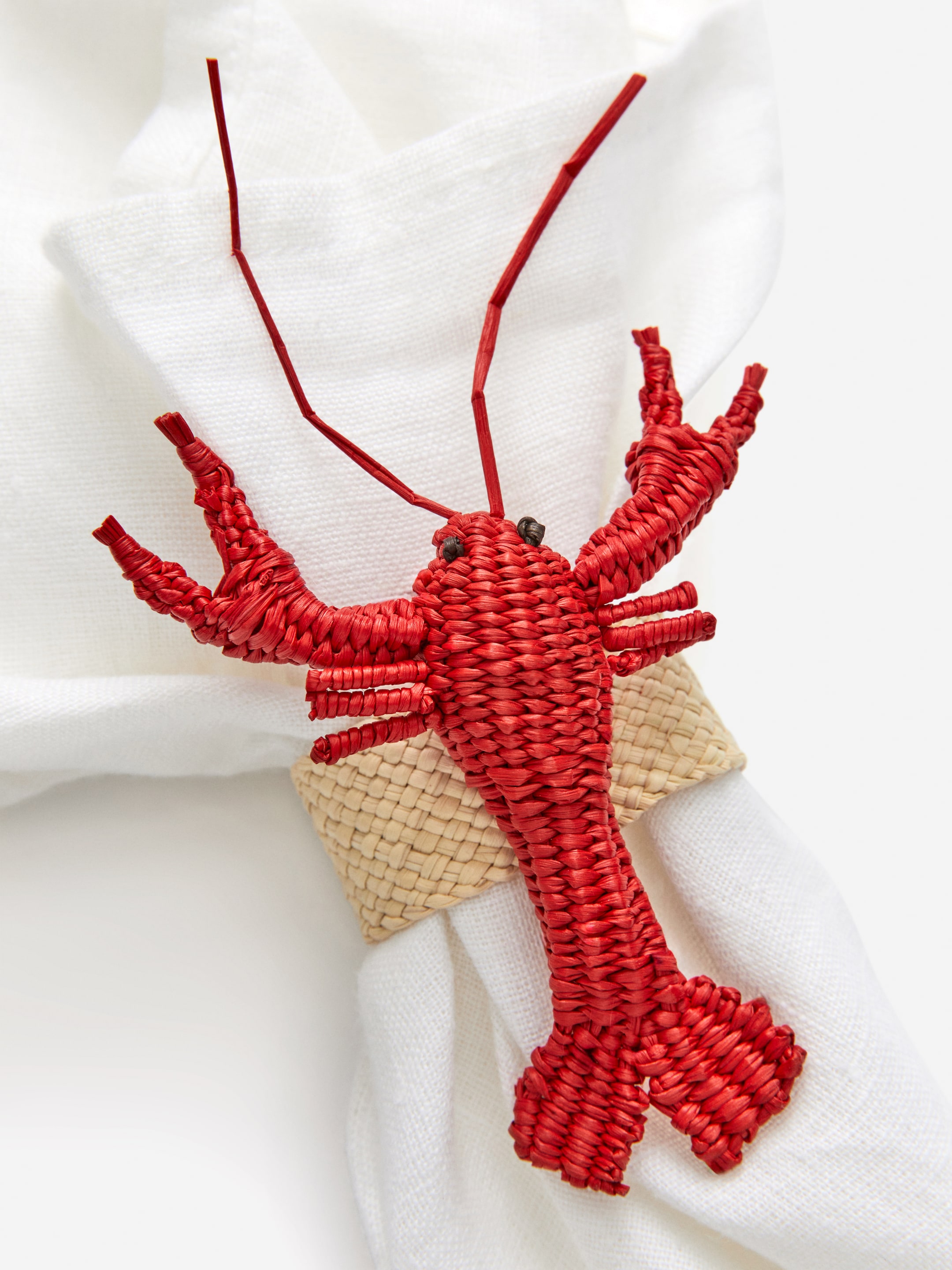 Serviettenring mit Hummer von Guanabana - Rot/Beige - Homeware - StillMedia/DescriptiveDetail - 3