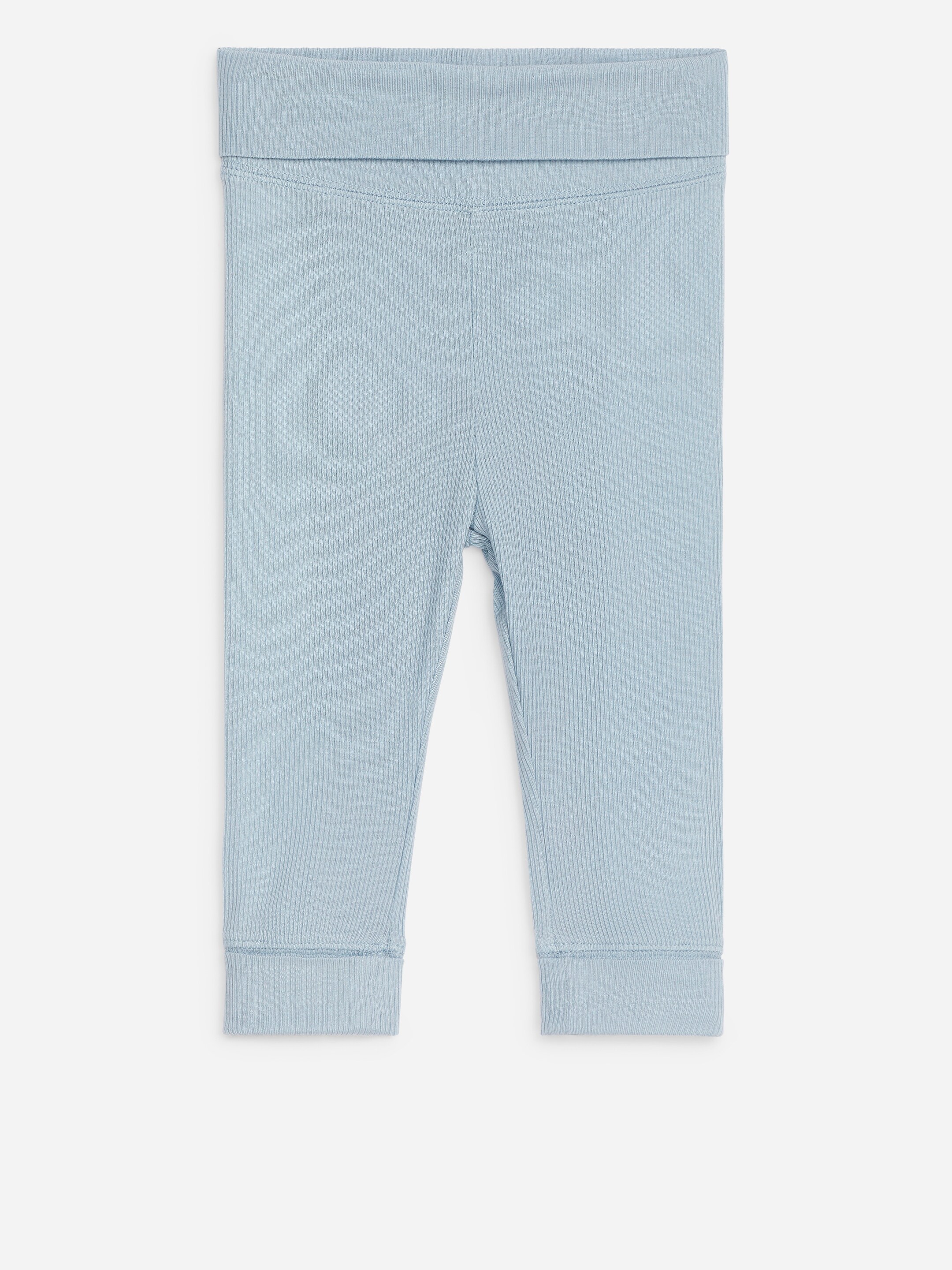 Breit gerippte Leggings für Neugeborene - Taubenblau - Regular Fit - Kinder - StillMedia/DescriptiveStillLife - 3
