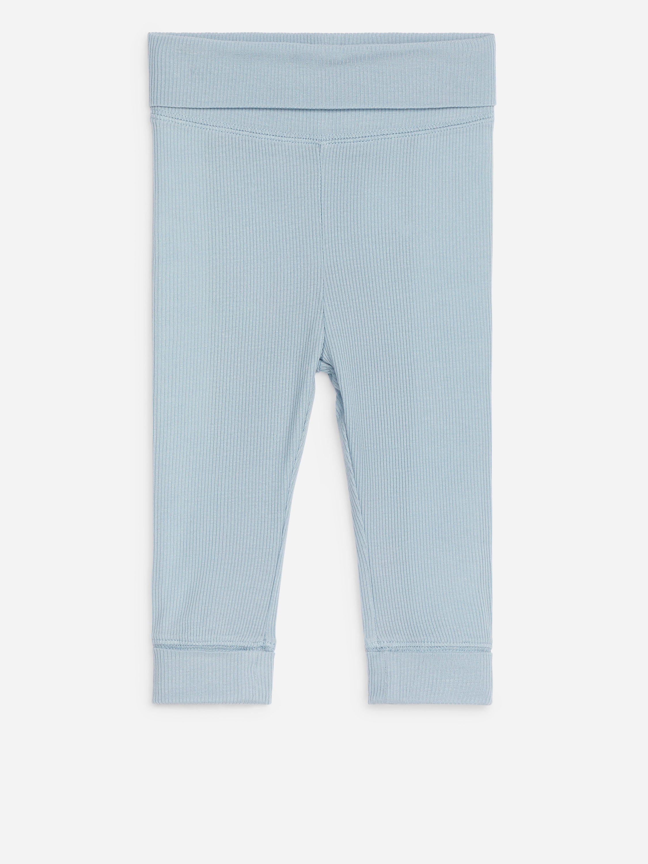 Leggings en coton doux pour nouveau-né-Bleu-12854