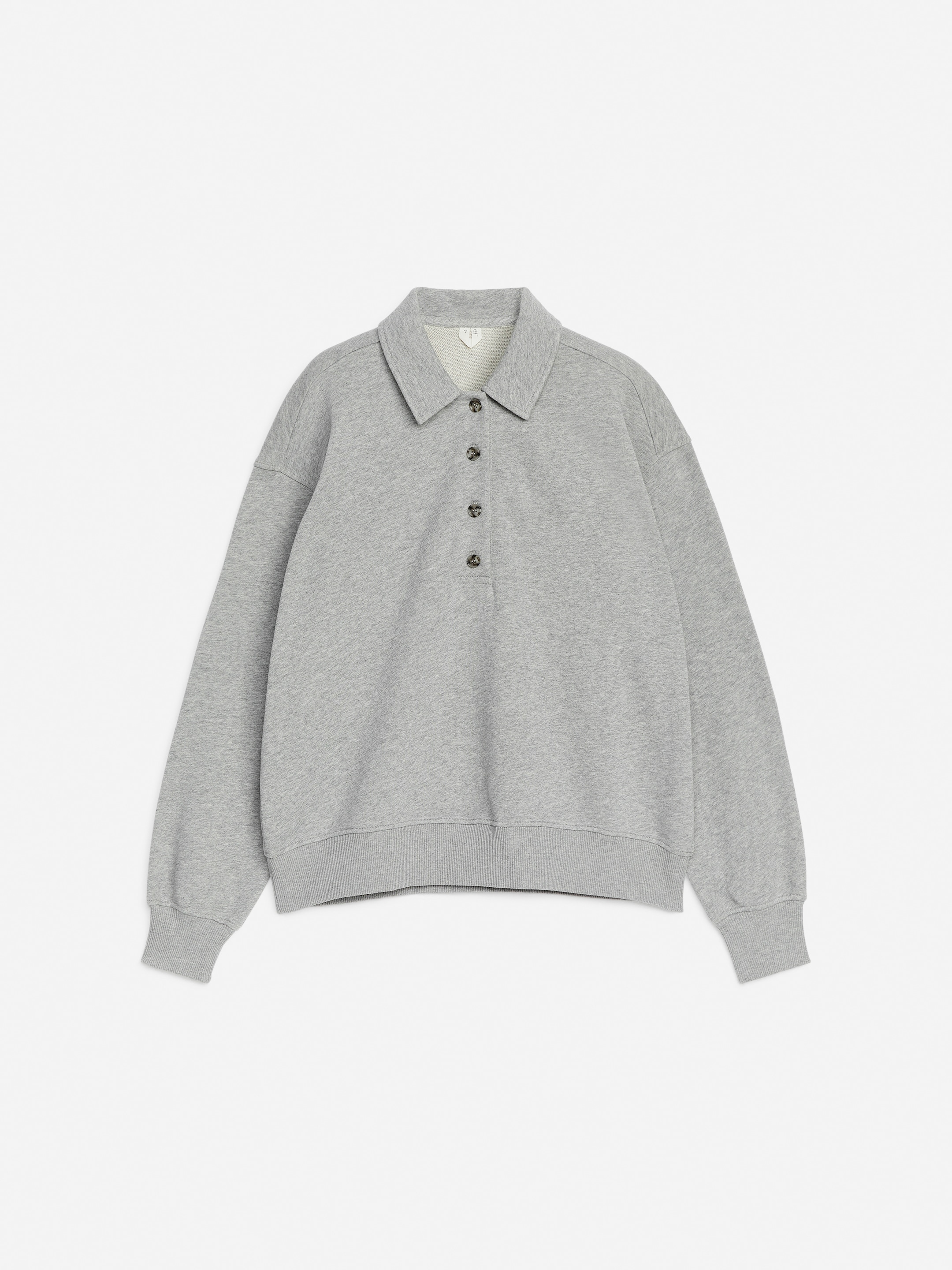 Vezi imaginea mai mare: Tricou polo din French Terry - Grey Melange - FEMEI | H&M RO 1