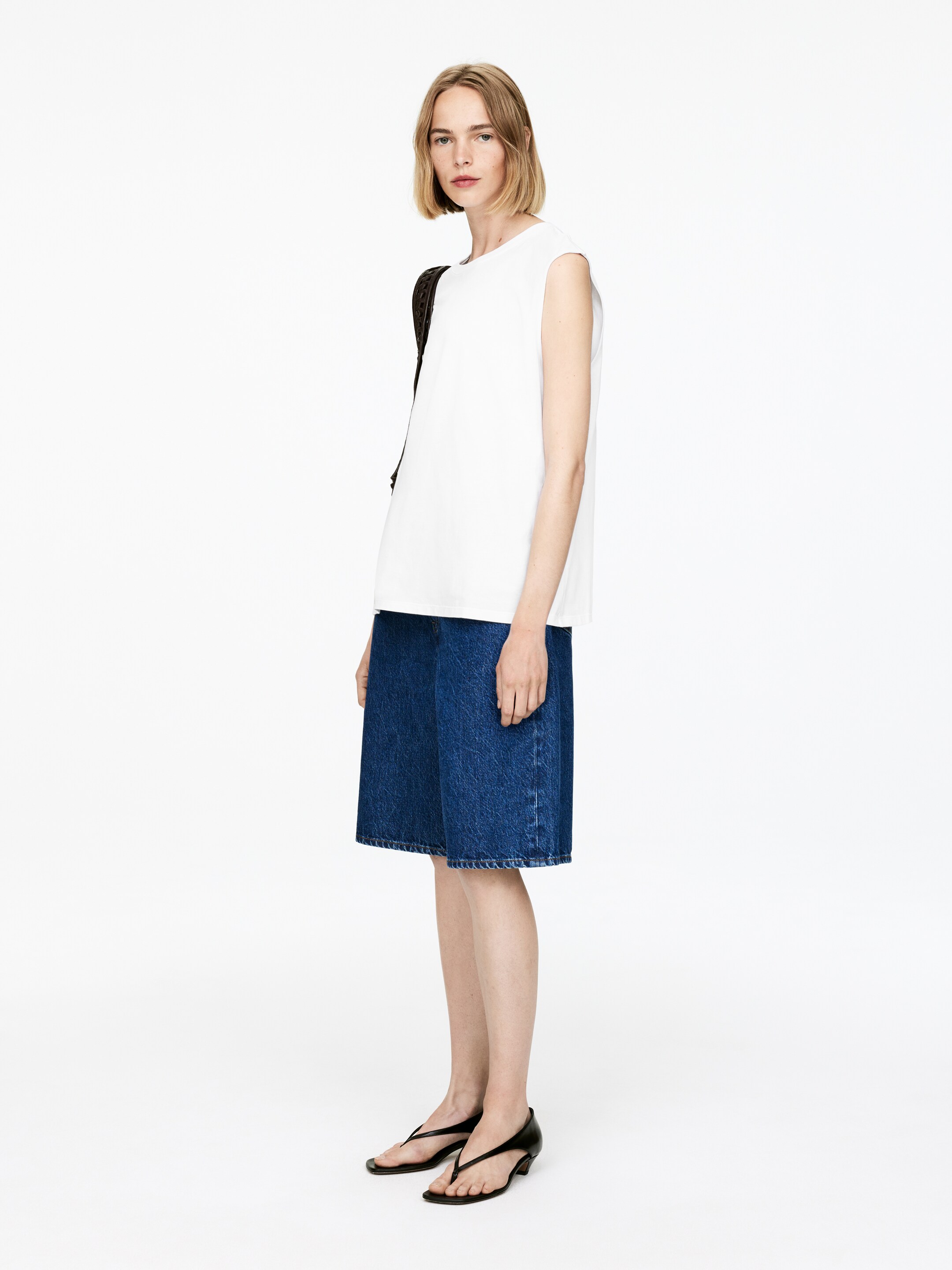 Ver imagen más grande: Top sin mangas loose fit - Blanco - MUJER | H&M ES 3