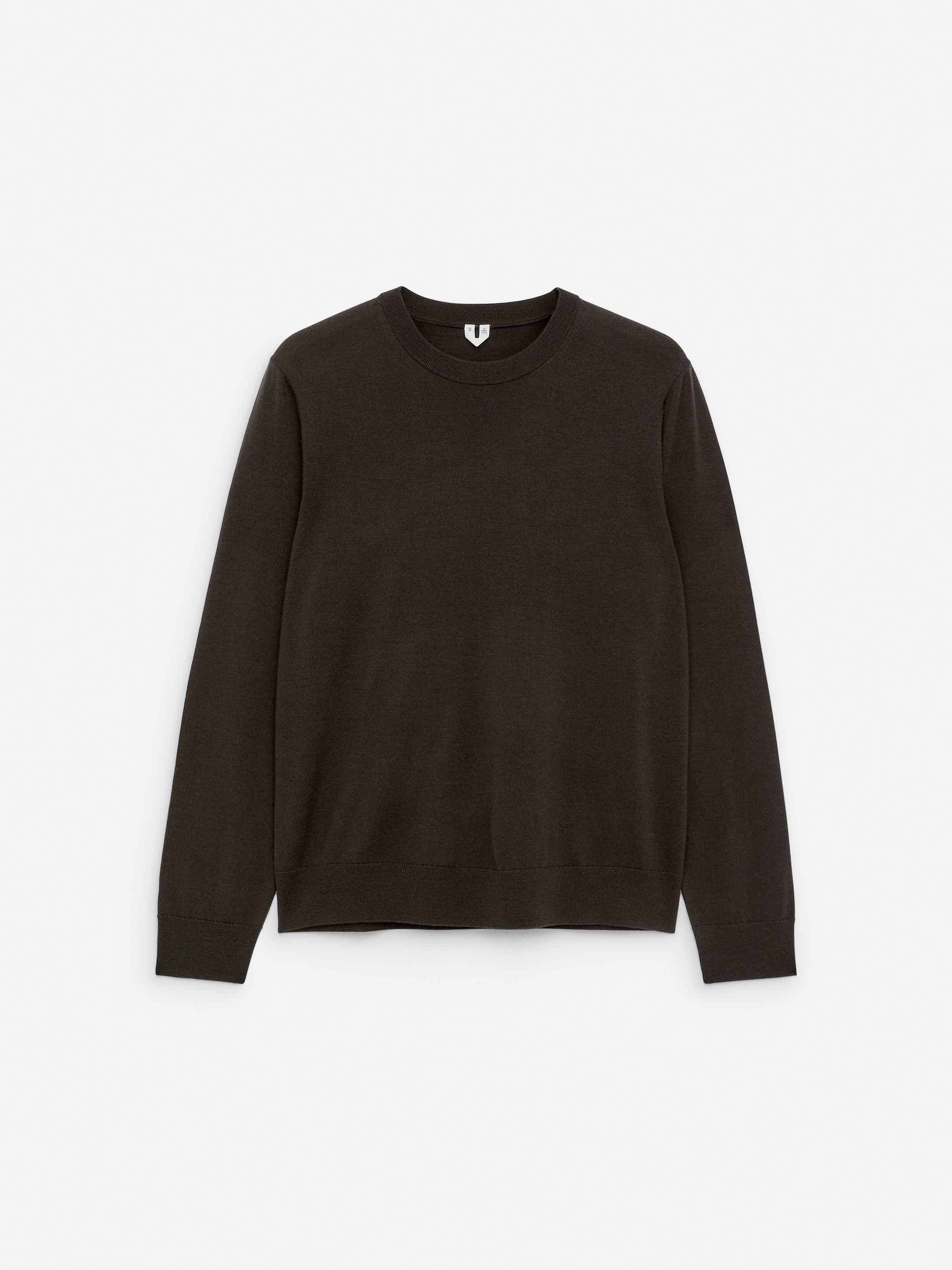 Fine Knit Merino Jumper - Dark Brown - Regular fit - Men - StillMedia/DescriptiveStillLife - 6