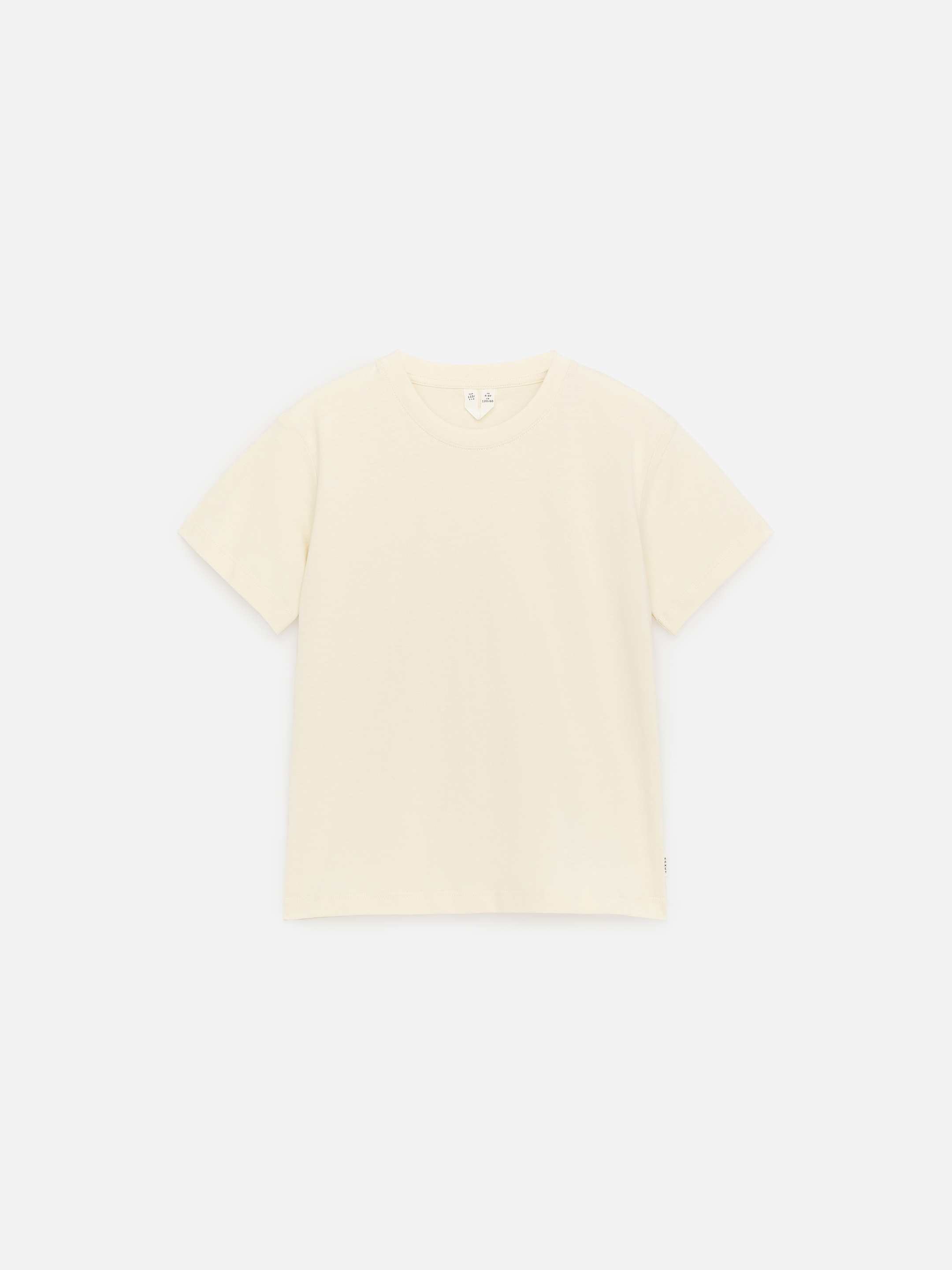 T-Shirt mit Rundhalsausschnitt-#F3EDD3-18804