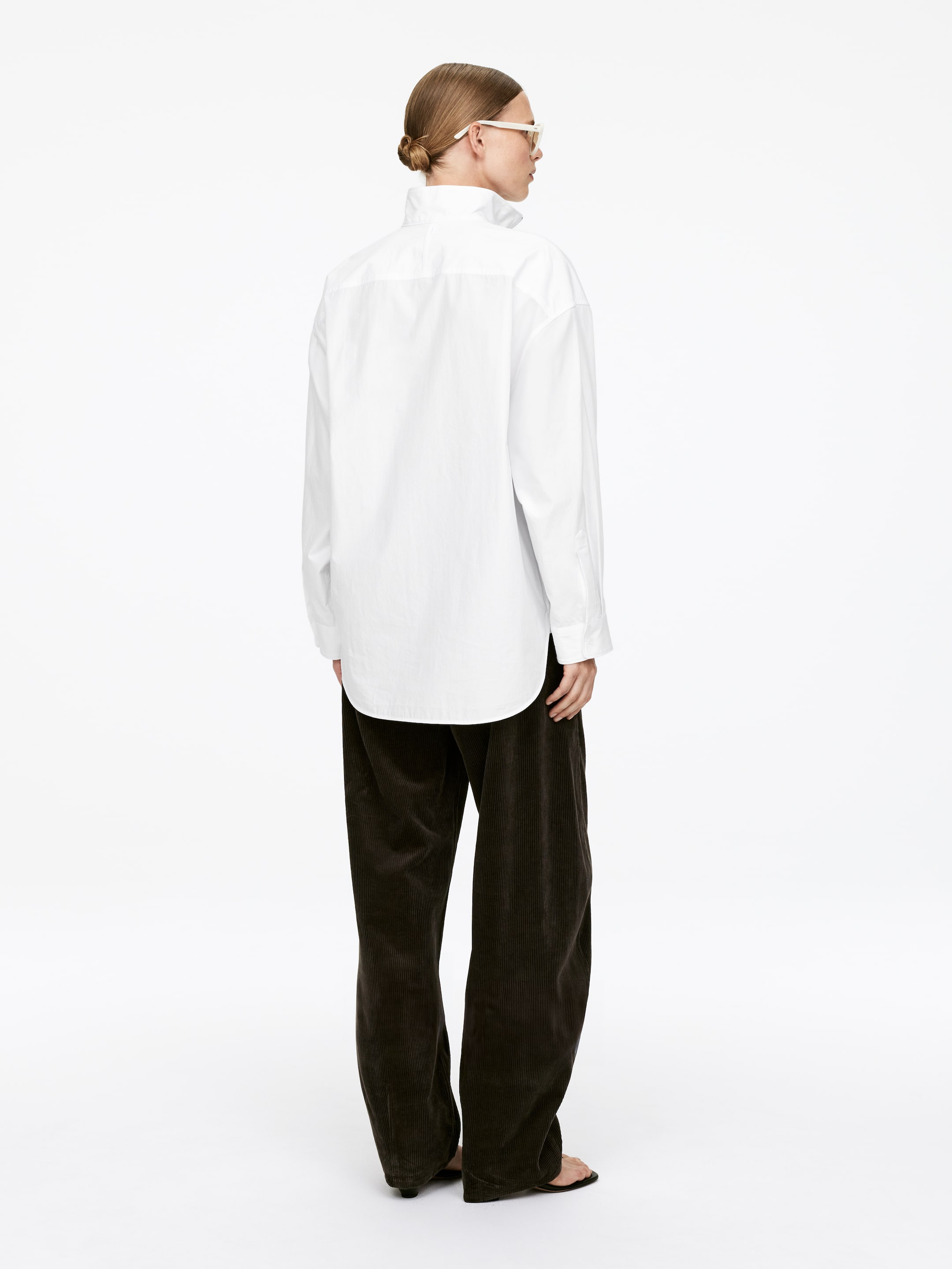 Agrandir l'image: Chemise demi-zippée - Blanc - FEMME | H&M CH 2