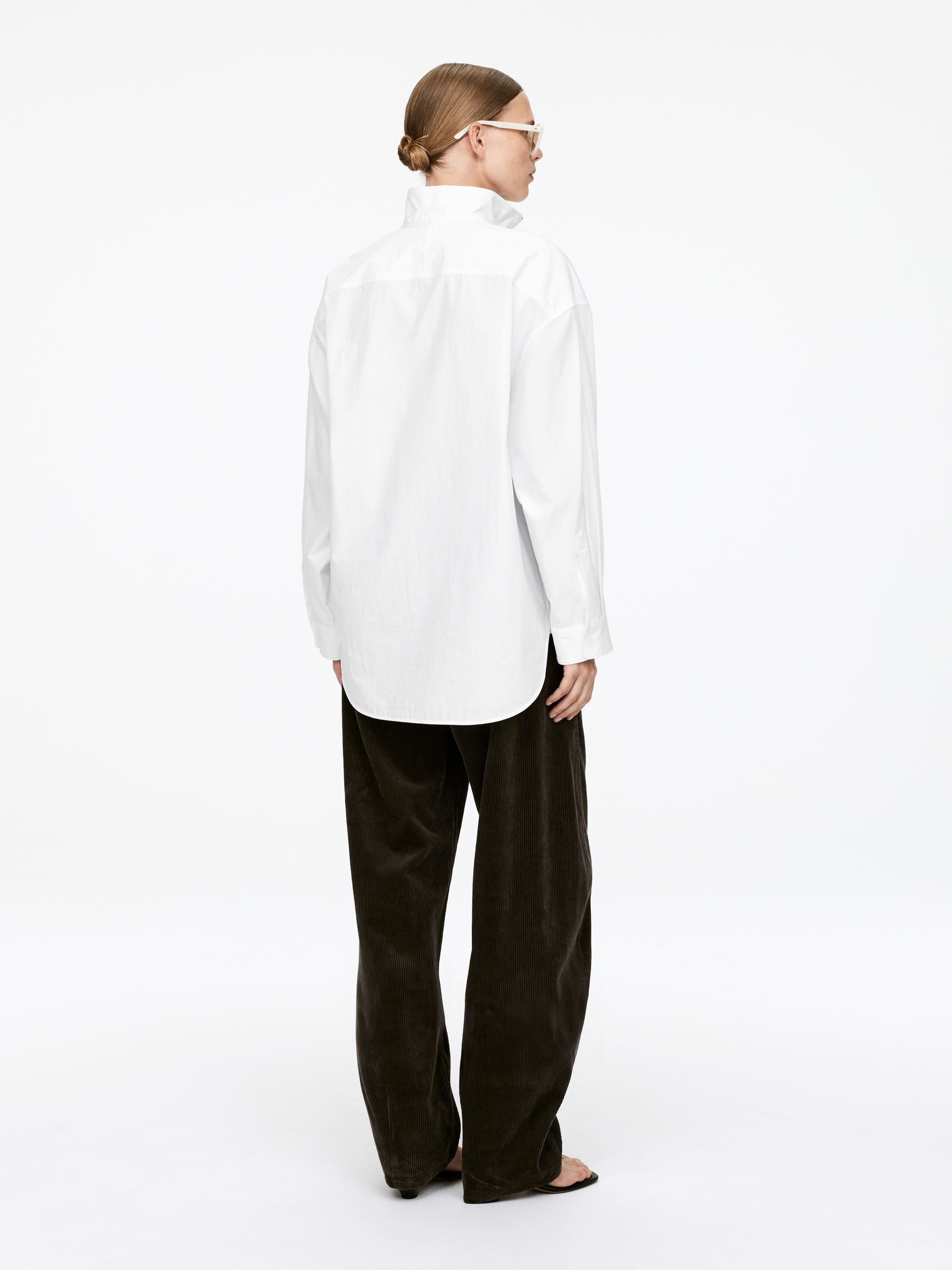 Shirt mit kurzem Reißverschluss - Weiß - Regular Fit - Damen - StillMedia/Lookbook - 6