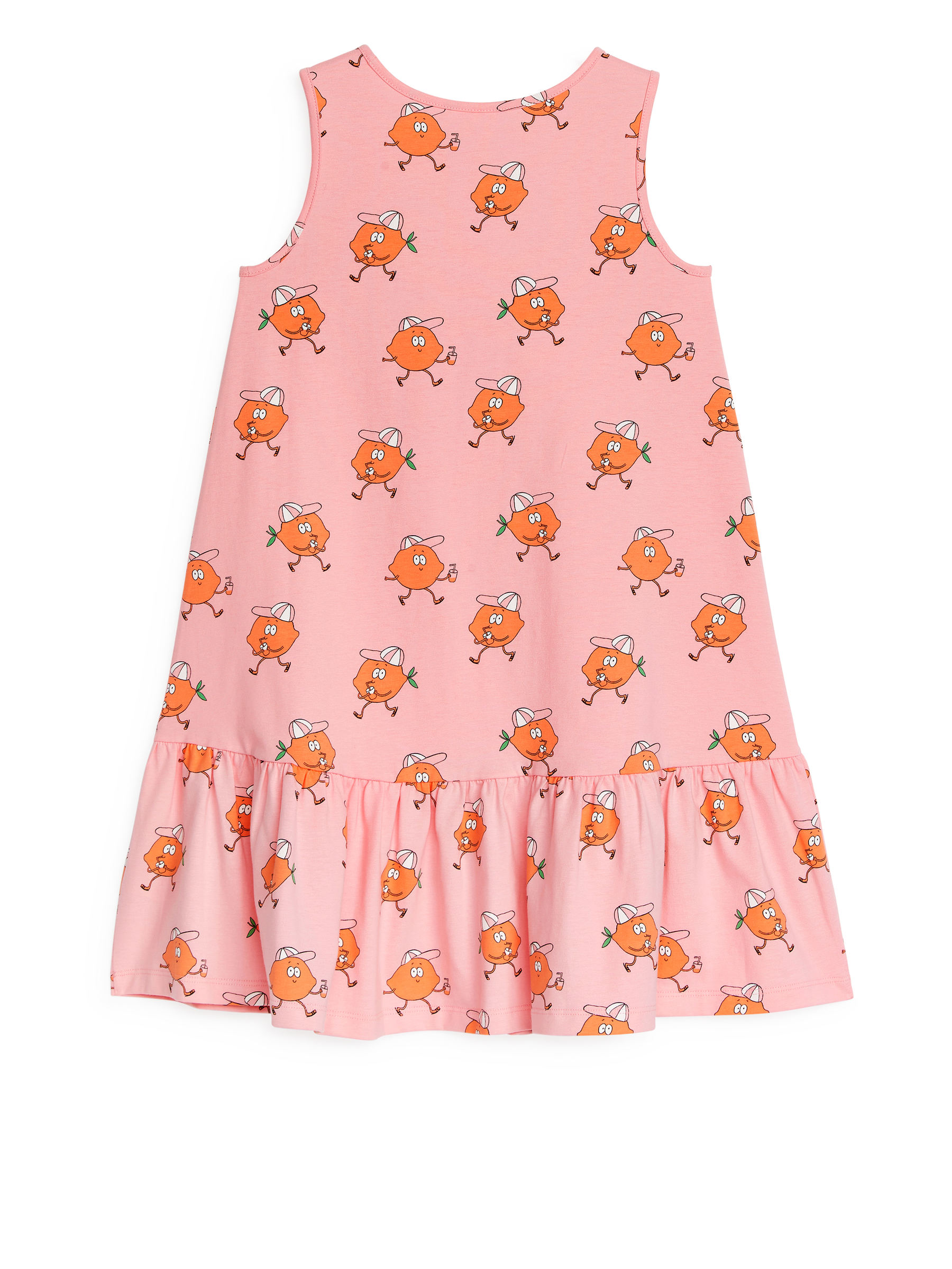 Jerseykleid mit Rüschen - Rosa/Orange - Regular Fit - Kinder - StillMedia/DescriptiveStillLife - 3