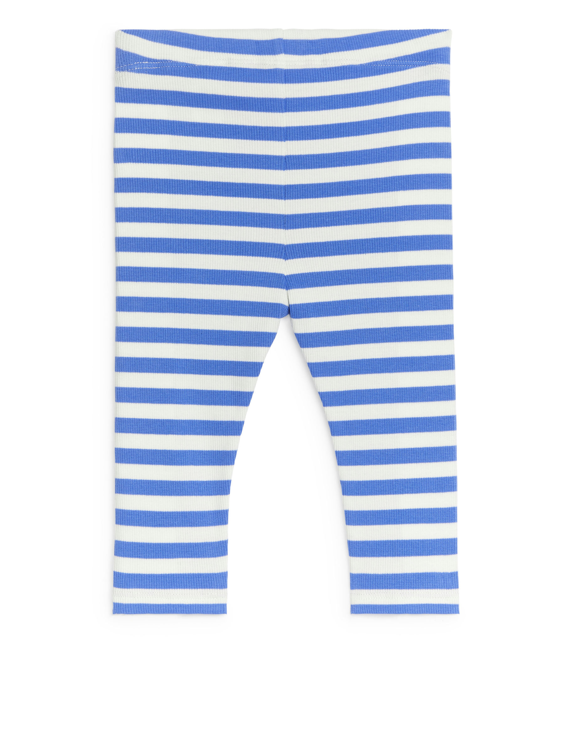 Gerippte Leggings - Weiß/Blau - Slim Fit - Kinder - StillMedia/DescriptiveStillLife - 1