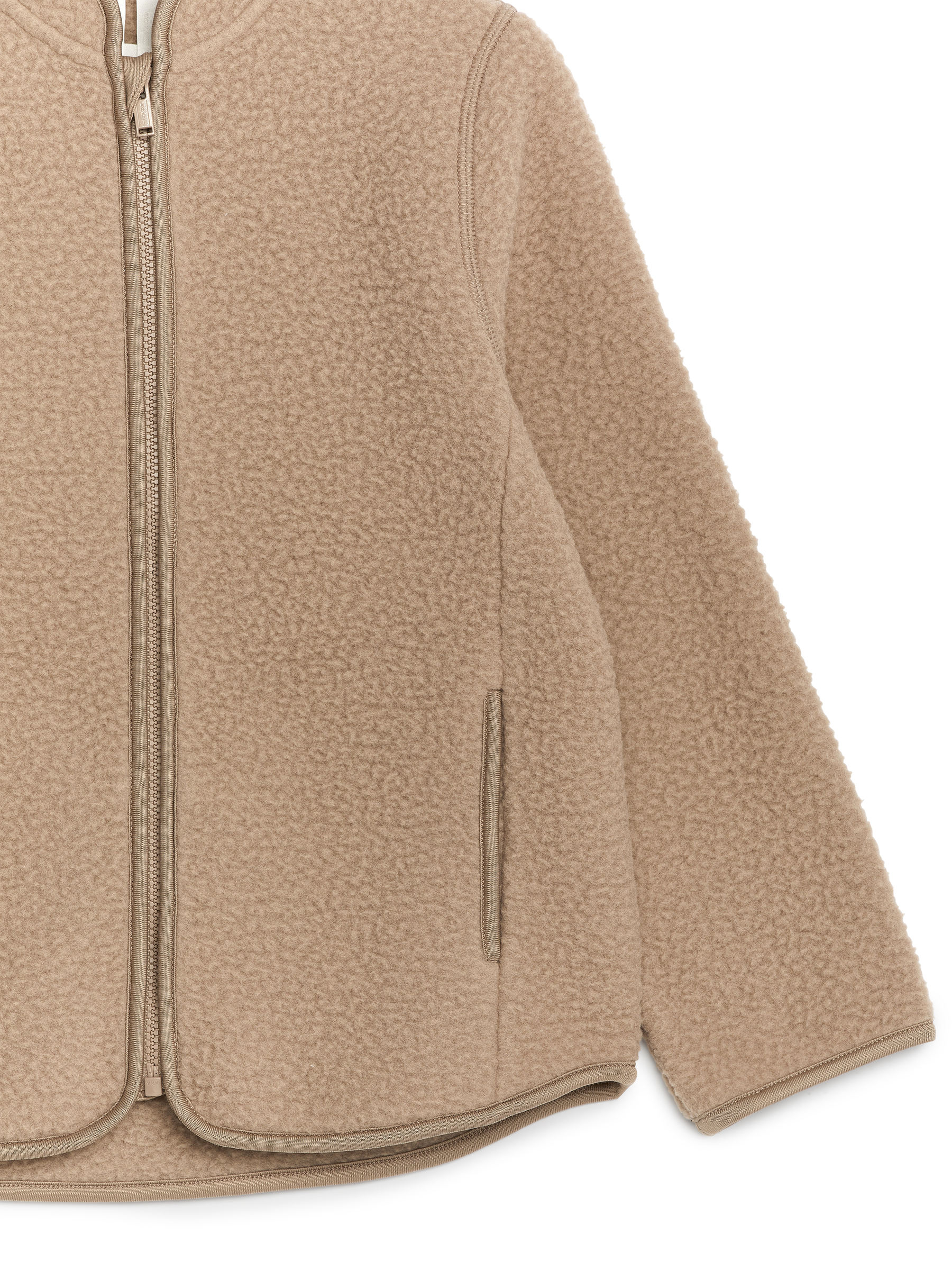 Fleece Jacket – Dark Beige – Children – ARKET NL