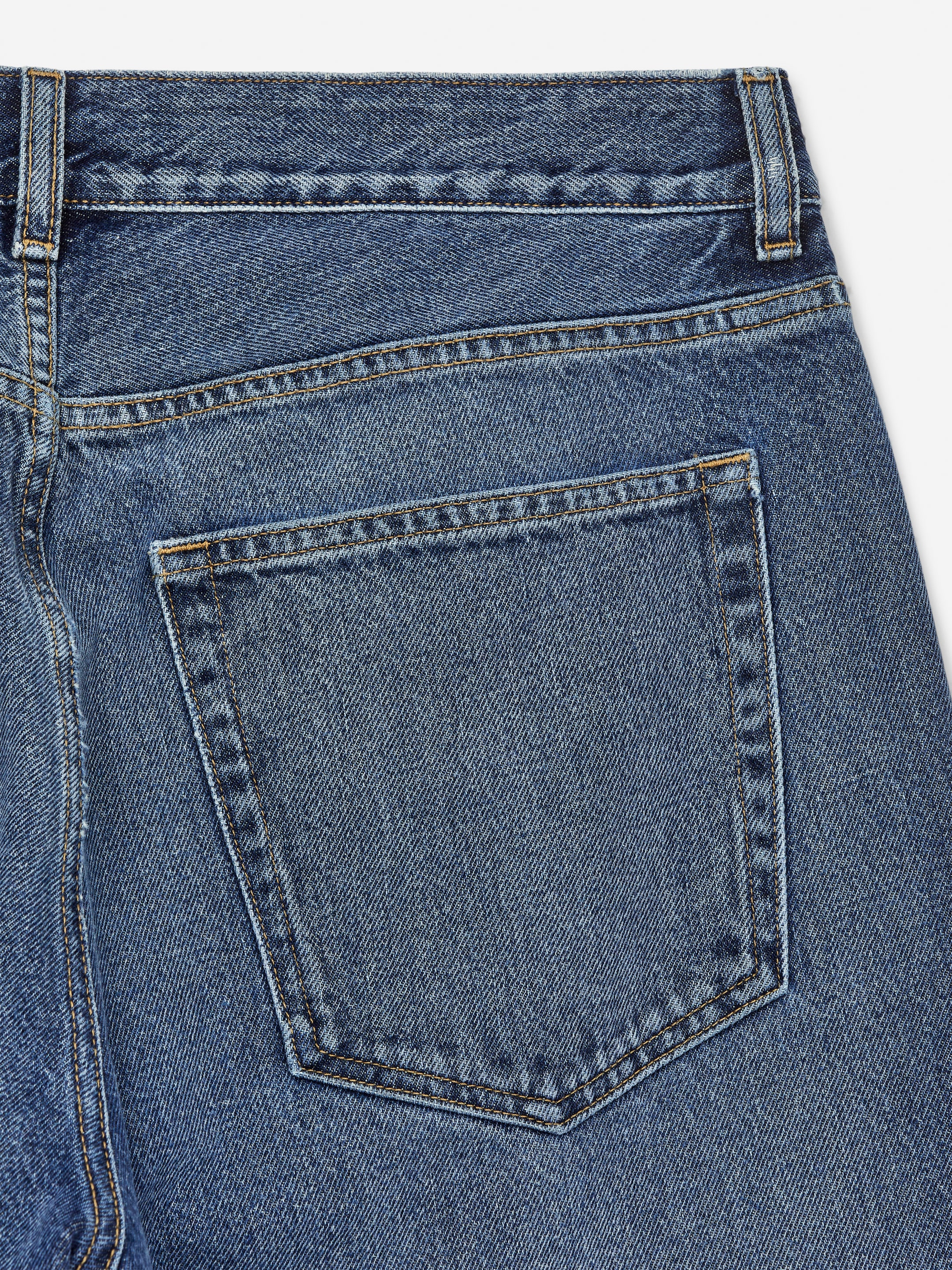 OCEAN Loose Straight Jeans - Mid Blue - Loose fit - Men - StillMedia/DescriptiveDetail - 1