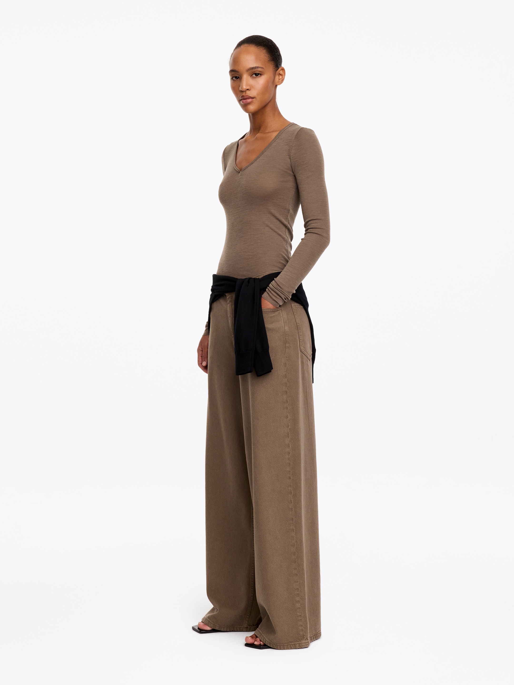 Wool Rib Top - Mole - Slim fit - women - StillMedia/Lookbook - 3