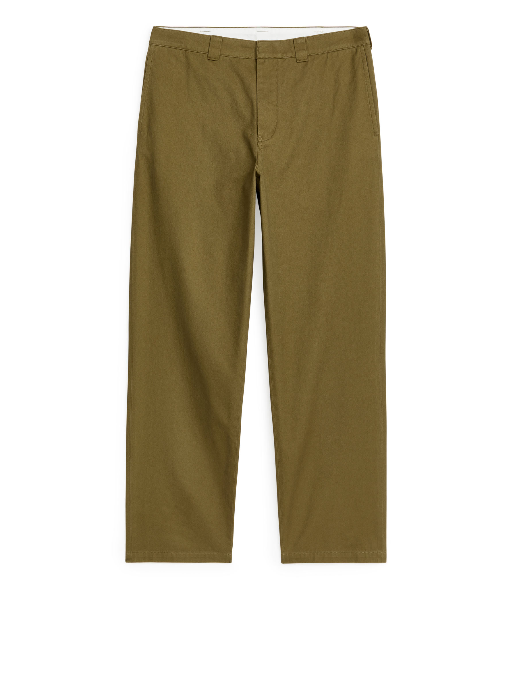 Hose aus Baumwoll-Twill - Dunkelbeige - Loose Fit - Herren - StillMedia/DescriptiveStillLife - 1