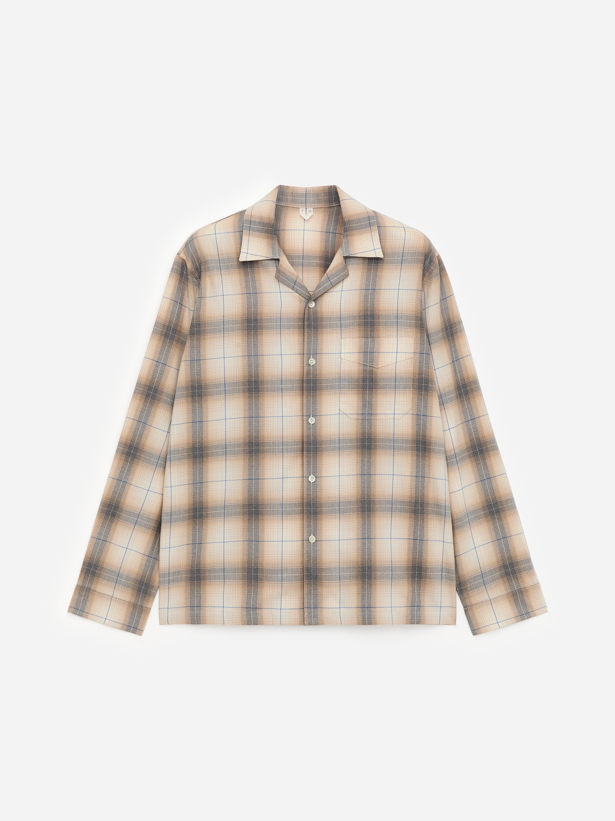 Pyjamasskjorta i flannel-#B2A78D-17183